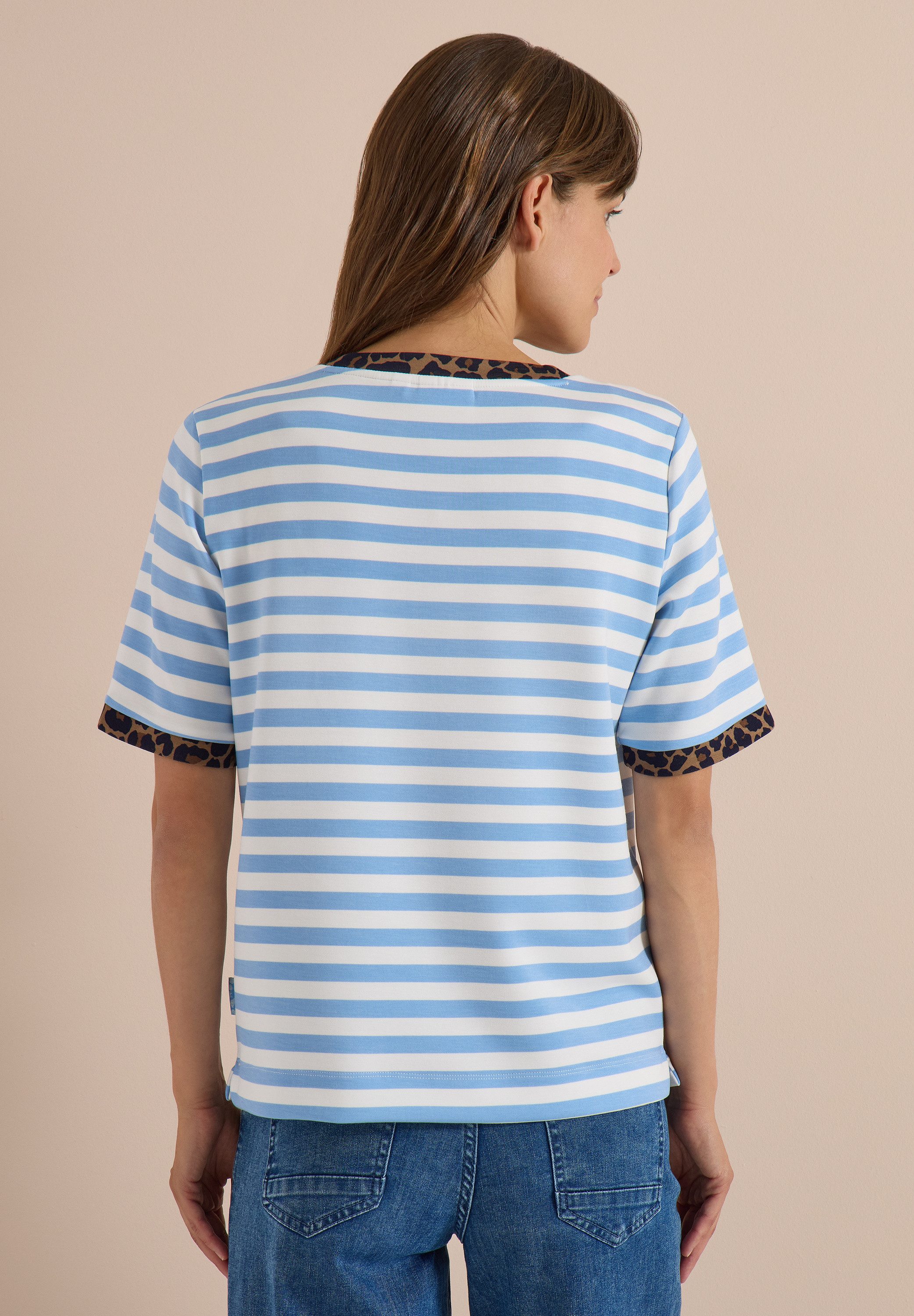 CECIL T-Shirt aus softem Materialmix