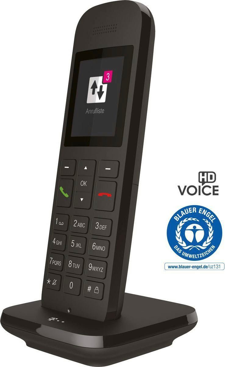 Telekom Sinus 12 Schnurloses DECT-Telefon (Mobilteile: 1), Übersichtliches  5 cm Farbdisplay und einfach gestaltete Benutzeroberfläche | DECT-Telefone