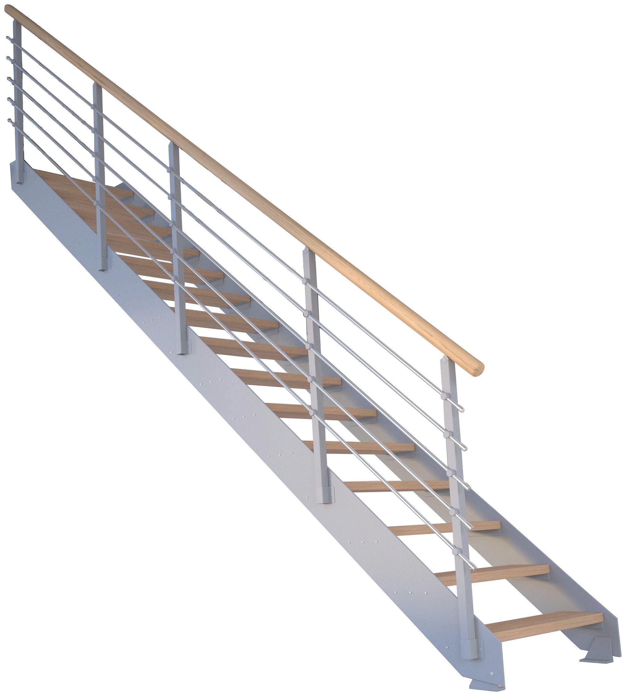 Starwood offen, Kos, Systemtreppe Stufen Metall, Geteilte