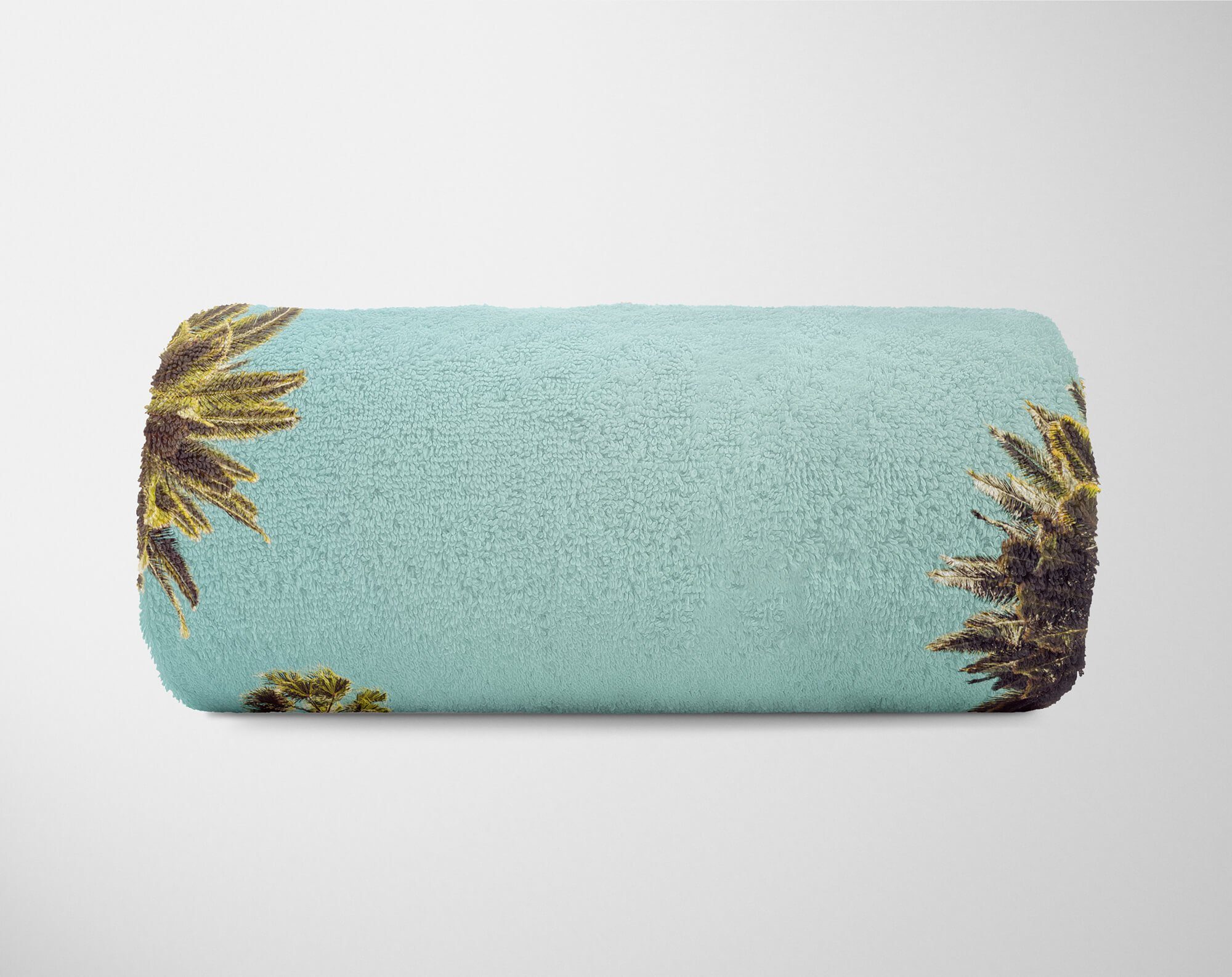 Palmen Handtücher Baumwolle-Polyester-Mix Sonne Strandhandtuch Art Fotomotiv Himme, Handtuch Sinus Saunatuch mit (1-St), Kuscheldecke Handtuch