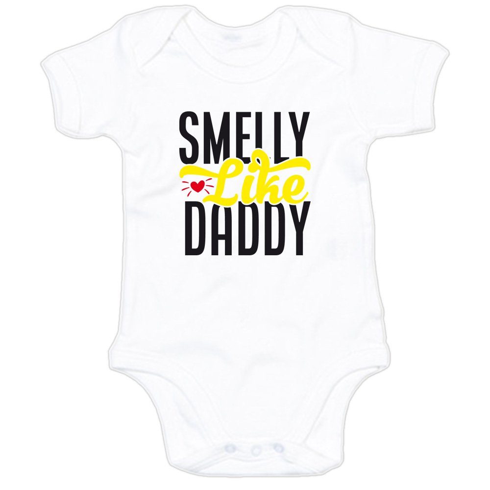 G-graphics Kurzarmbody »Baby Body - Smelly like Daddy« mit Spruch / Sprüche  • Babykleidung • Geschenk zum Vatertag / zur Geburt / Taufe / Babyshower /  Babyparty • Strampler online kaufen | OTTO