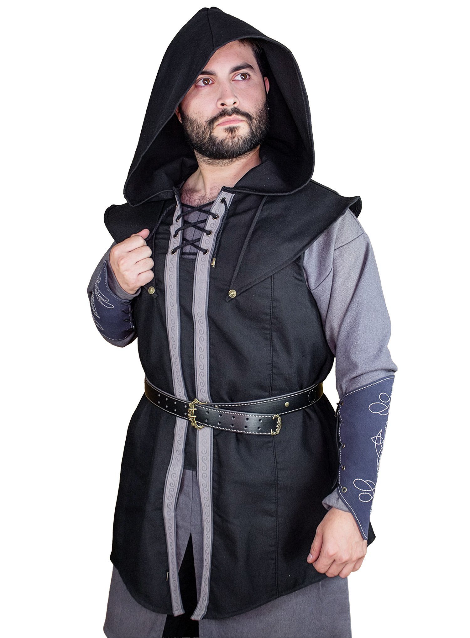 Metamorph Kostüm Fantasy Tunika - Karanthir, Eine stilvolle Fantasy Tunika mit besonderen Akzenten!