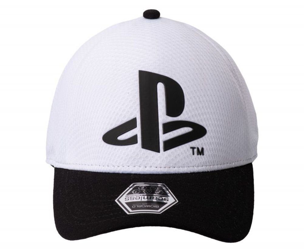 Playstation Baseball Cap PLAYSTATION - Cappy PS4 Baseballcap weiß PS5 Schirmmütze schwarz Gaming