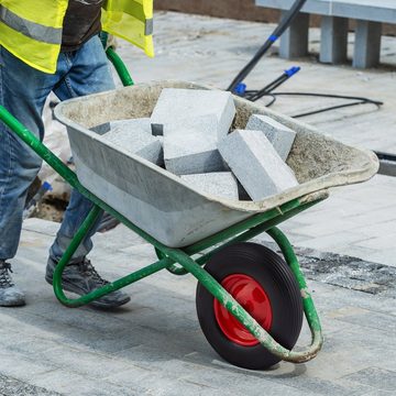 Arebos Schubkarren-Rad PU Vollgummi Ersatzrad 390 mm Tragekrat von bis zu 200 kg