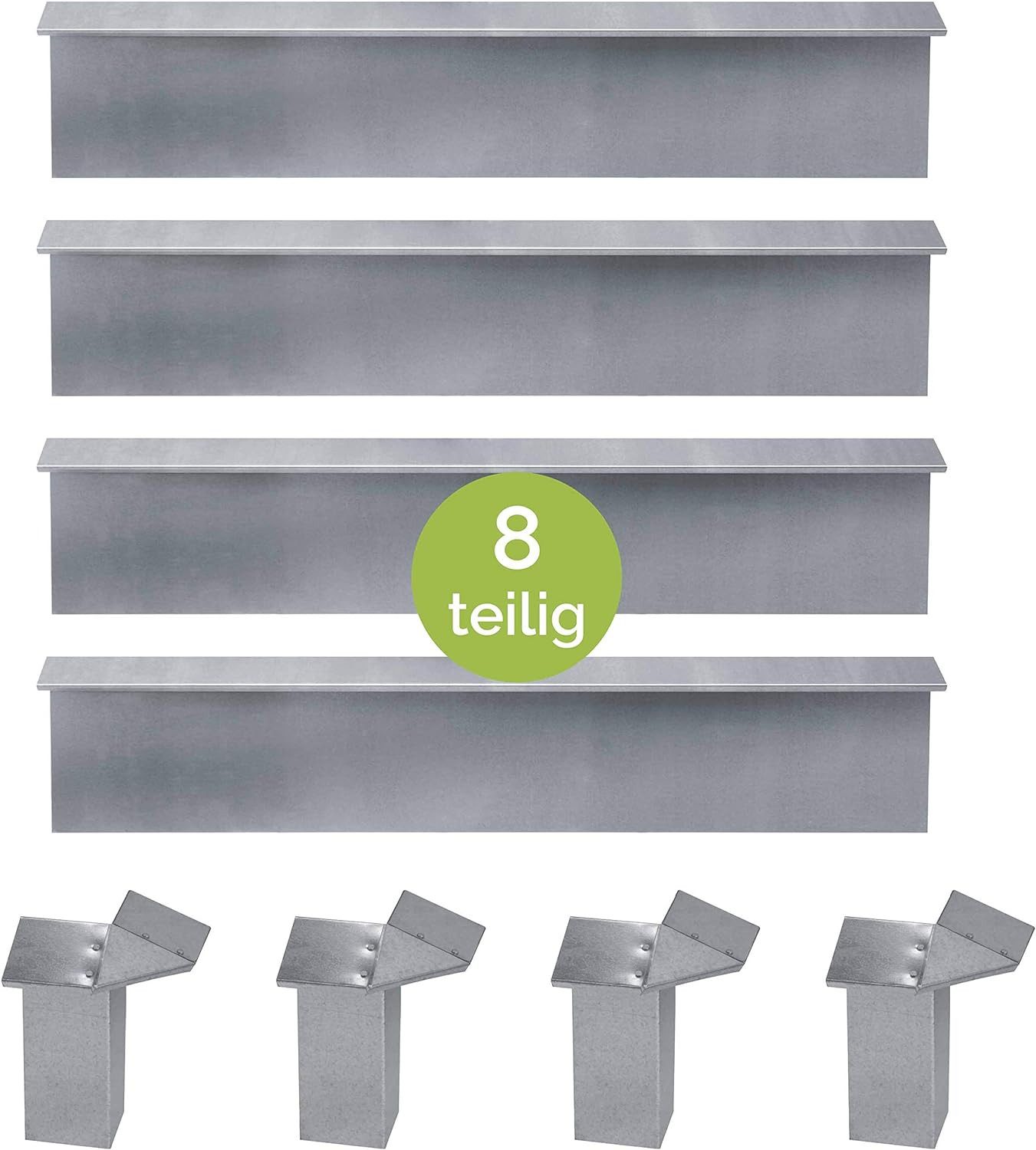 Schneckenzaun bellissa Schneckenblech Setartikel 100 x 20 cm verzinkt