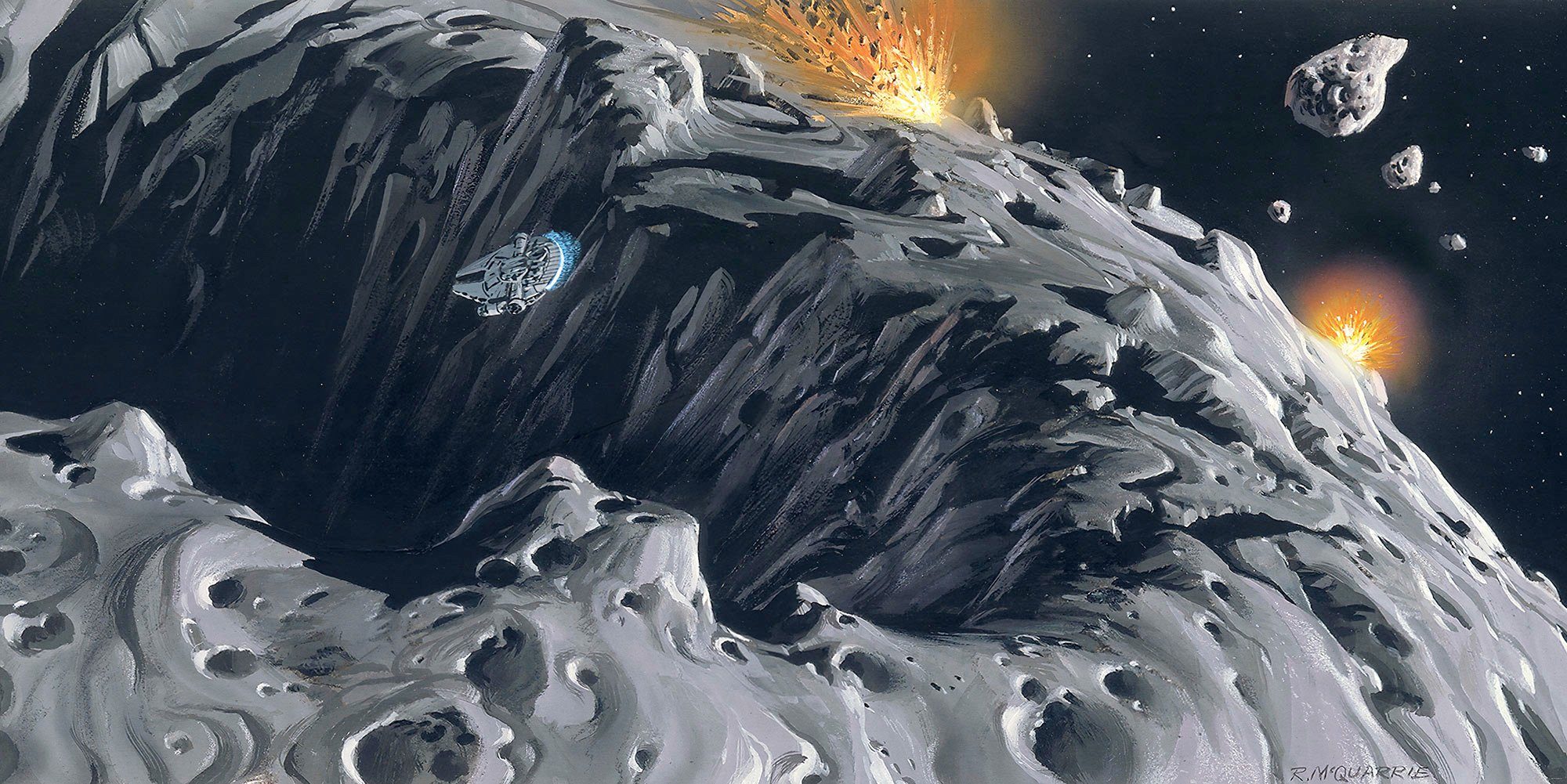 Komar Classic cm x Asteroid, Höhe) Vliestapete Star 500x250 (Breite RMQ Wars