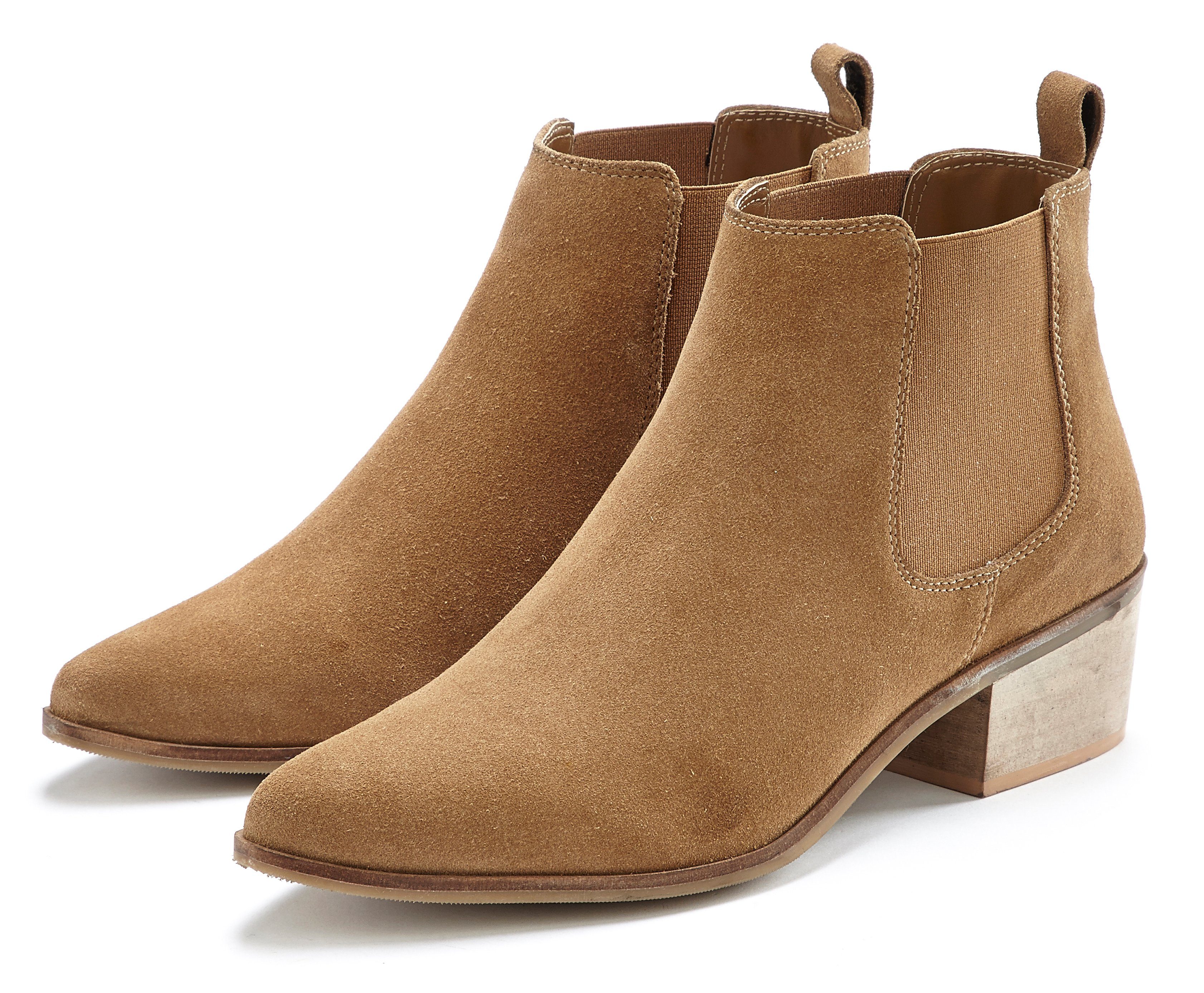 CC 25 High Boot Beige Suede Grosgrain 430340