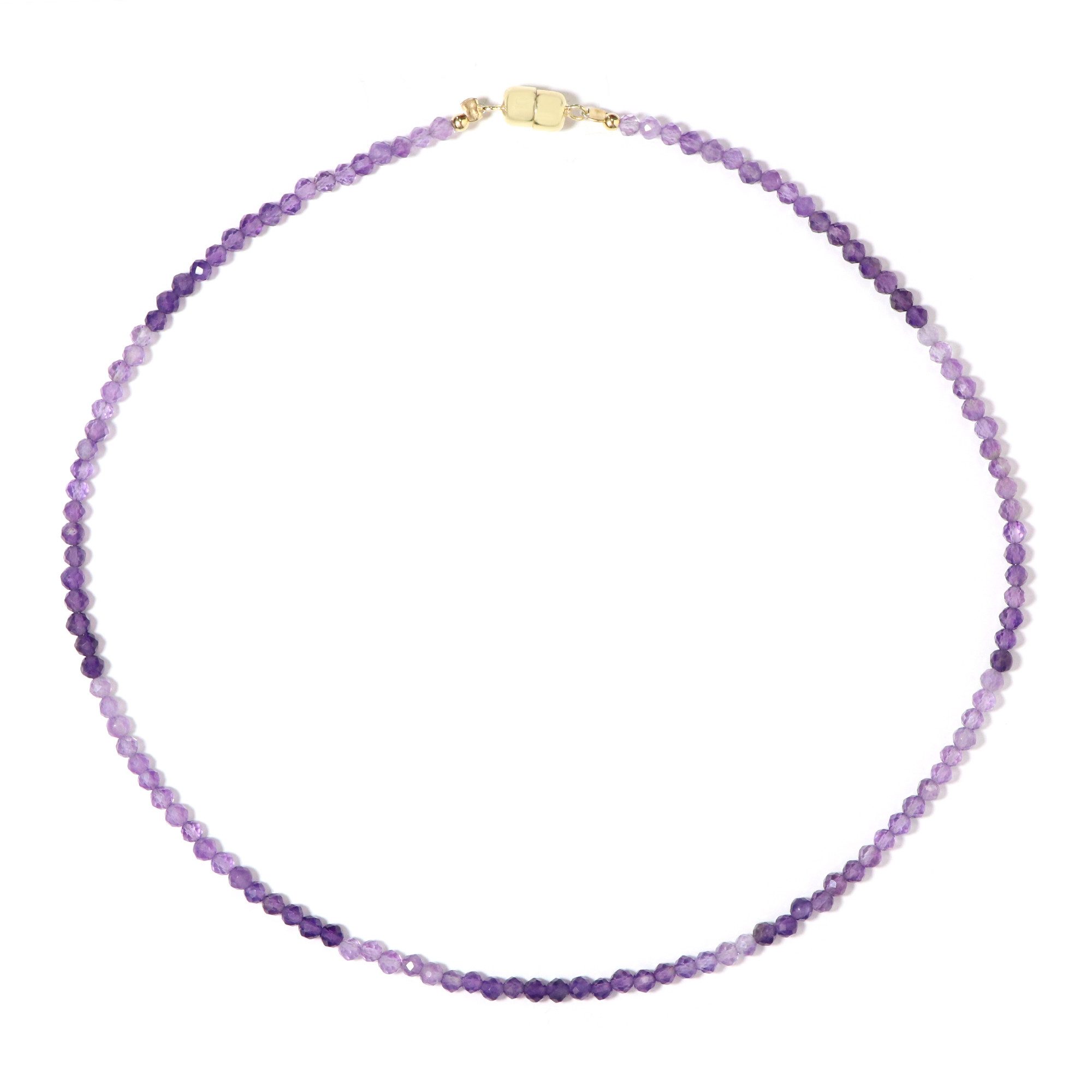Silberkette Uruguay Amethyst vergoldet Silber Halskette