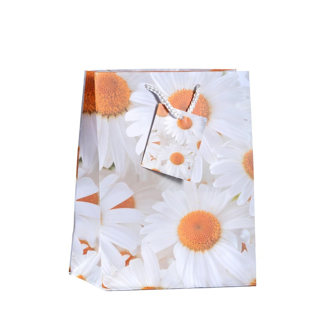 laro Geschenkbox Geschenktüten mit Henkel Medium Blumen Sommer 12-96 (24 St)