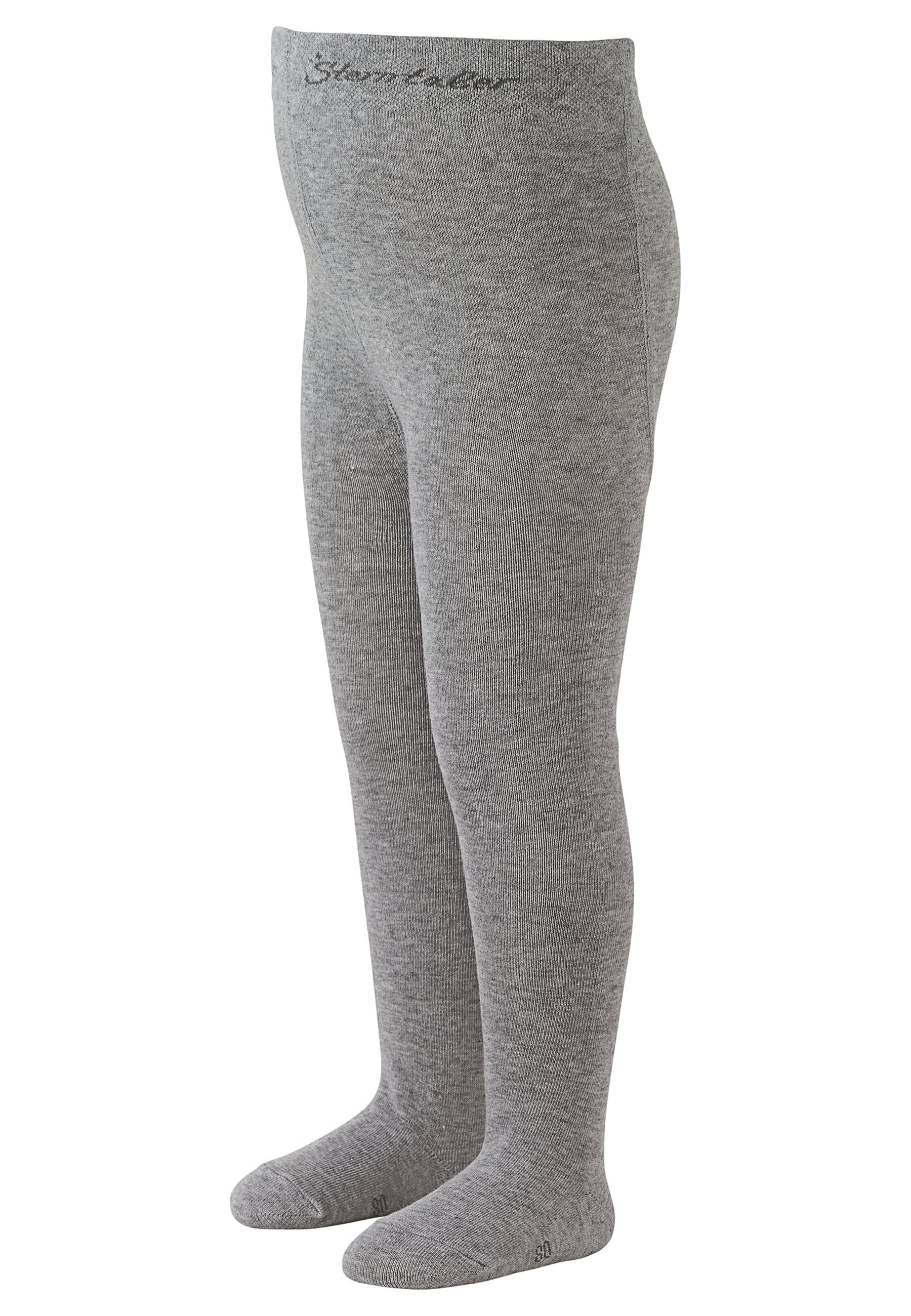 Sterntaler® Strumpfhose Strumpfhose uni (1 St) Krabbelstrumpfhose aus Baumwolle und Komfortbund