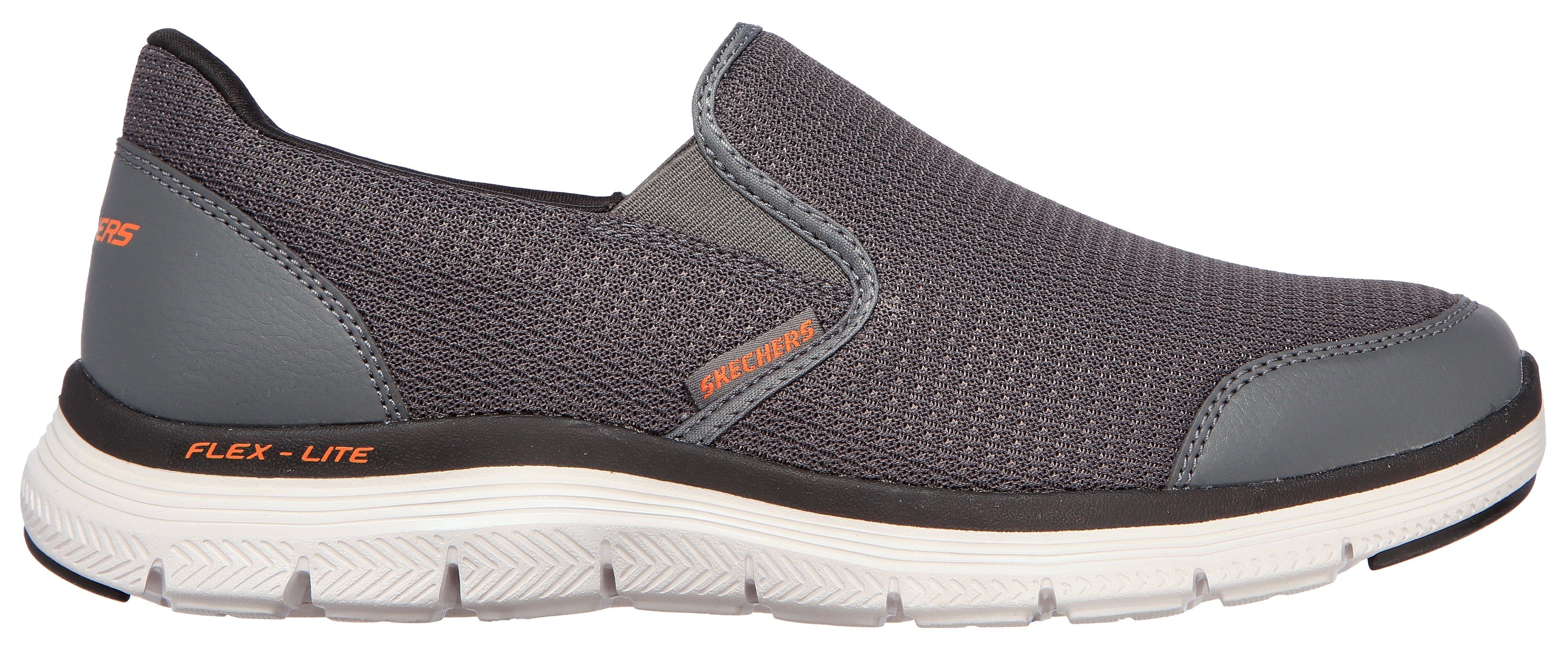 Skechers FLEX ADVANTAGE 4.0 Slip-On Sneaker Slipper, Schhlupfschuh, Komfortschuh mit Air Cooled Memory Foam