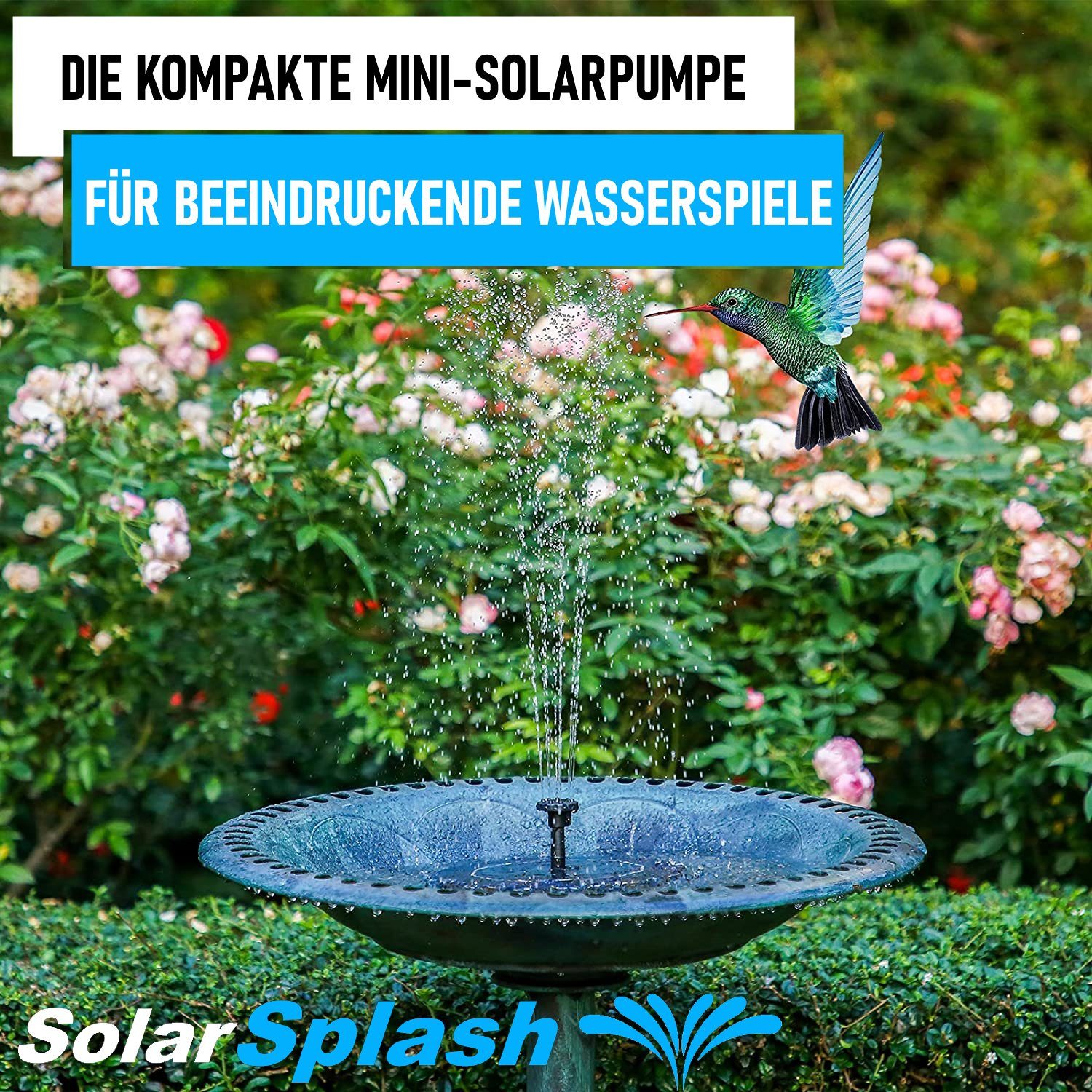 MAVURA Solarpumpe SolarSplash Solar Springbrunnen Wasserspiel günstig online kaufen