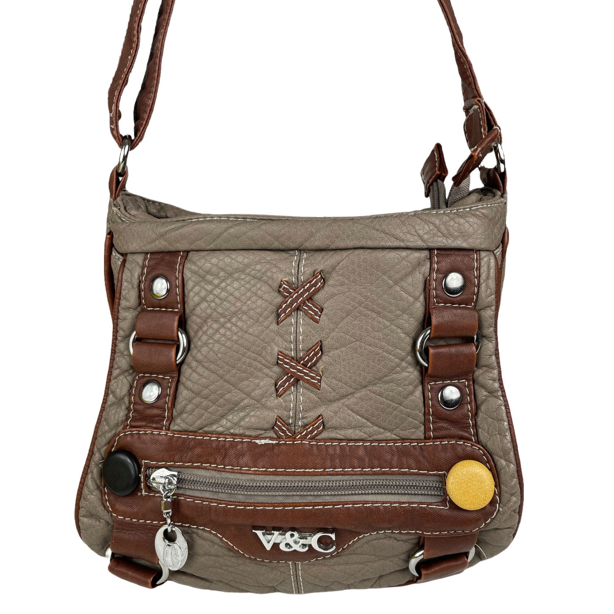 Taschen4life Umhängetasche kleine Damen Schultertasche 6276, verstellbarer Trageriemen, als Schultertasche und cross over tragbar