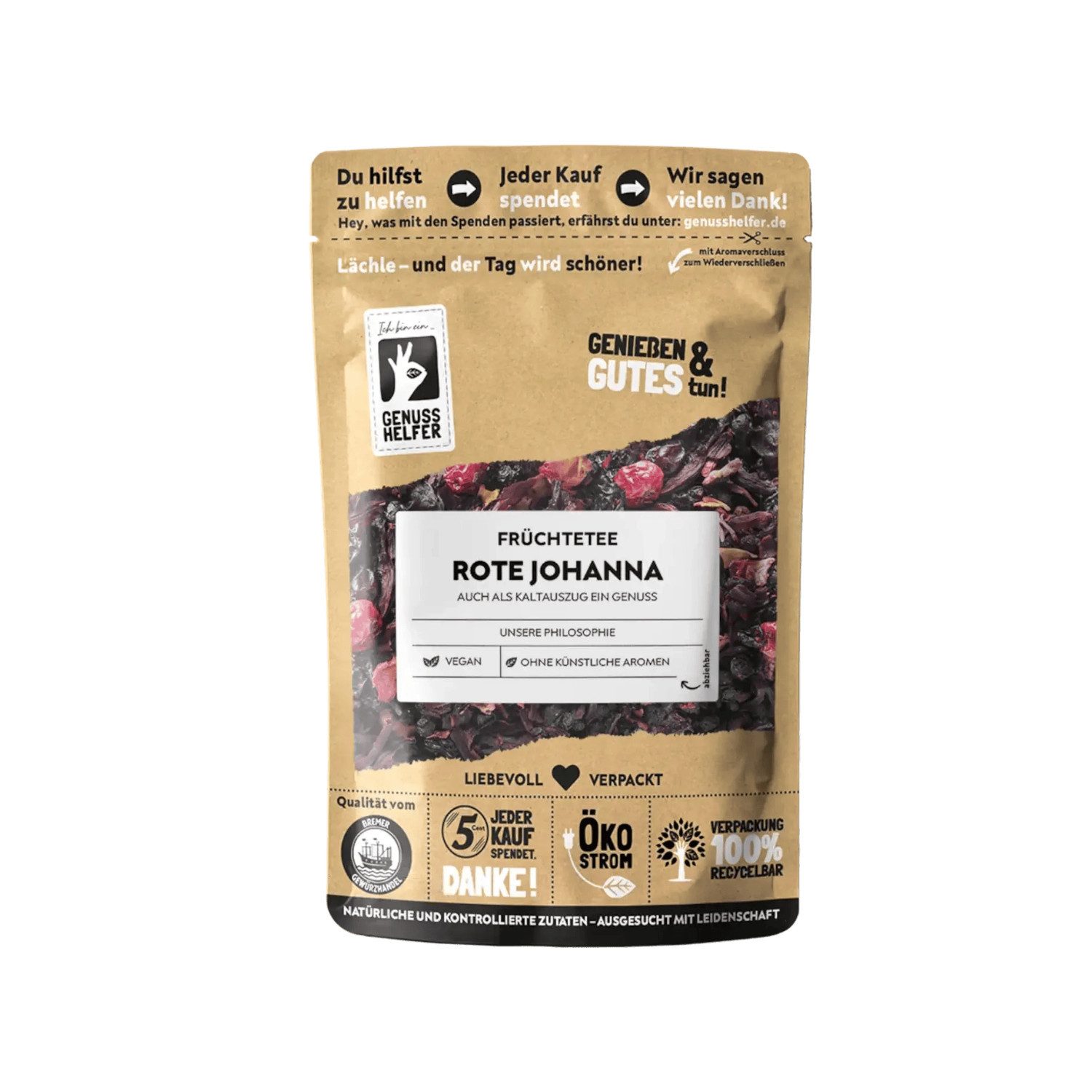 Bremer Gewürzhandel Tee Rote Johanna, Früchtetee, 100 g