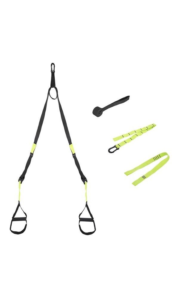 HMS Fitness Тренажеры по стропам TX11 Set mit Trainingsbändern - schwarz/lime Fitnessband