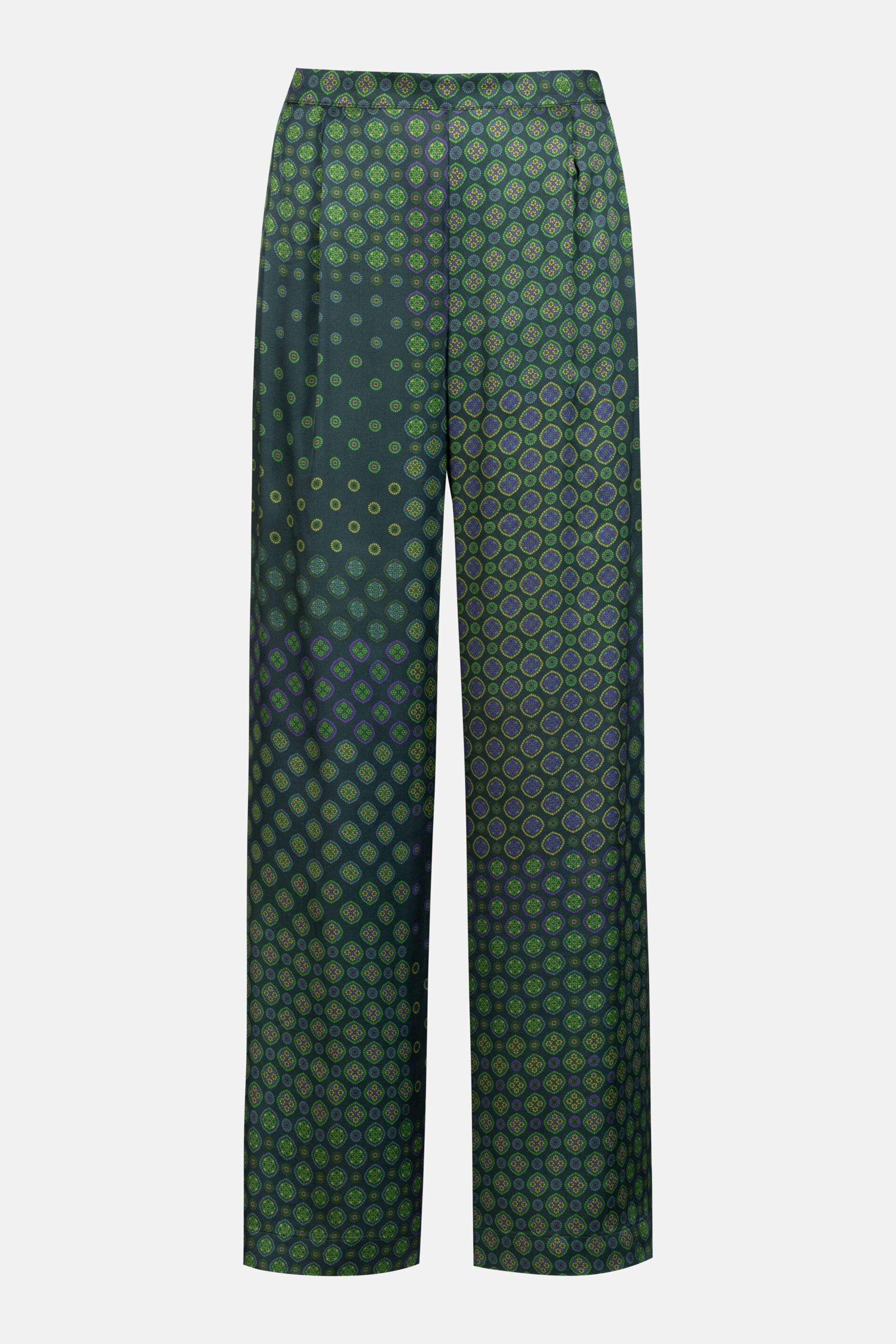 Mey Schlafhose Mey Hose lang Serie Greenline Tie mit Print Hose (1-tlg) Lange Pyjamahose, softe Viskose, Satin-Glanz