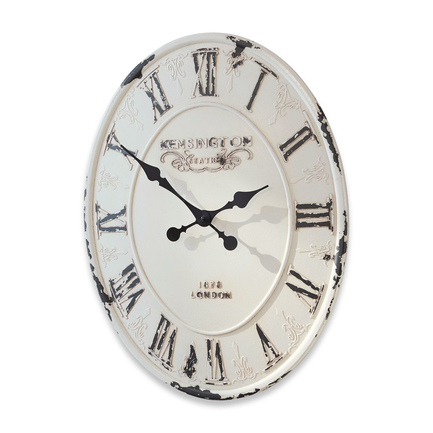Mirabeau Wanduhr Uhr Soulières antikweiß
