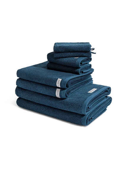 ROSS Handtuch Set Selection - Organic Cotton, Walkfrottee, (Spar-Set, 8-tlg), 2 X Wasch- 2 X Gäste- 2 X Dusch- 2 X Handtuch - im Set - Baumwolle -