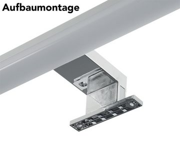 ChiliTec Spiegelleuchte Aluminium, 8W, neutralweiß, 1080lm, IP44, D, L50mm, neutralweiß