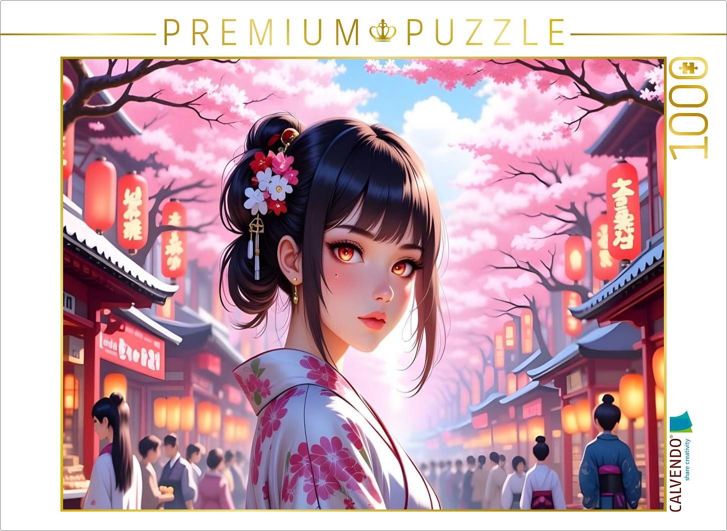 CALVENDO Puzzle CALVENDO Puzzle Edo Japan, 1000 Teile Lege-Größe 64x48cm Foto-Puzzle, 1000 Puzzleteile
