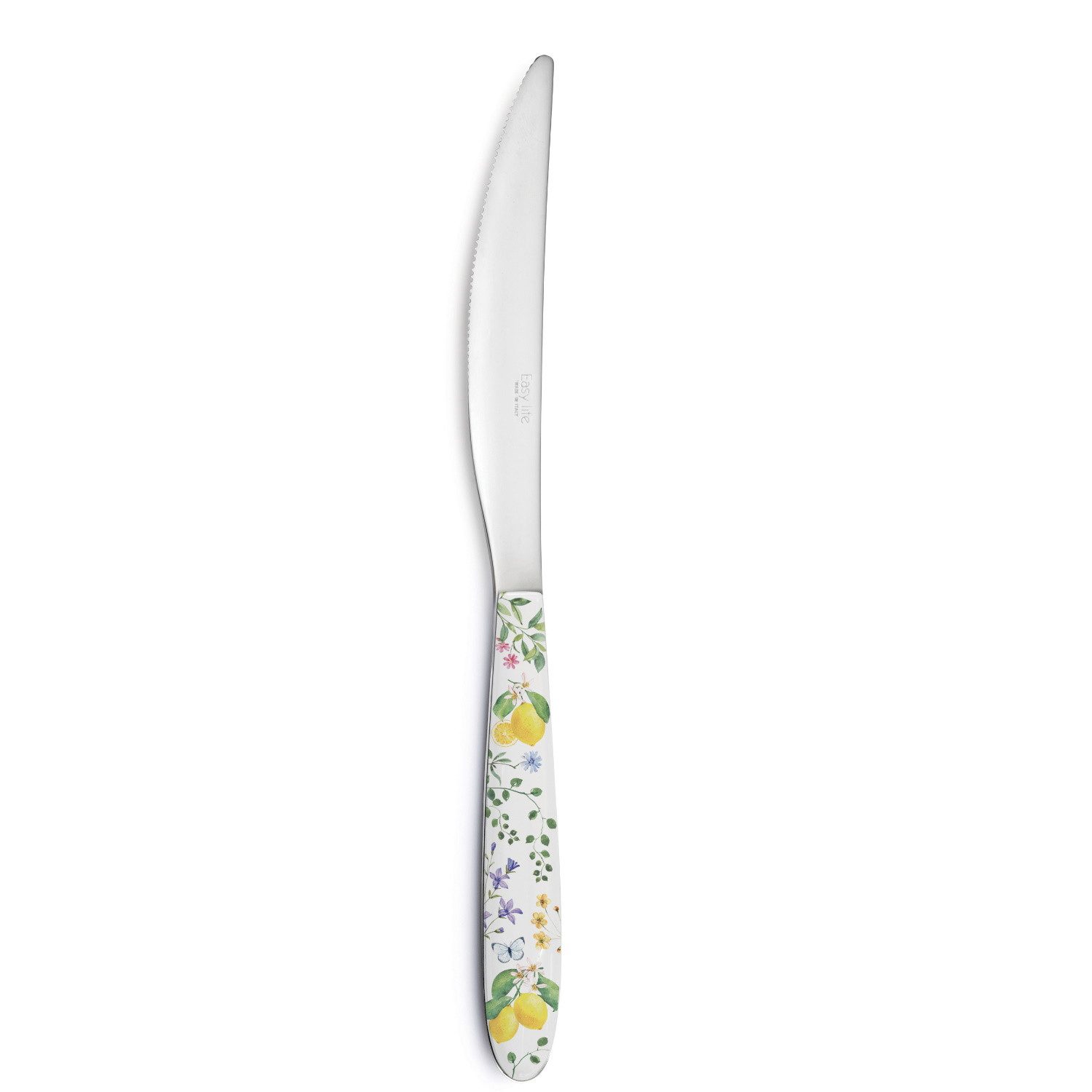 EasyLife Tafelmesser Fleurs et Citrons Spülmaschinengeeignet, Mehrfarbig, Zitronen, H: cm