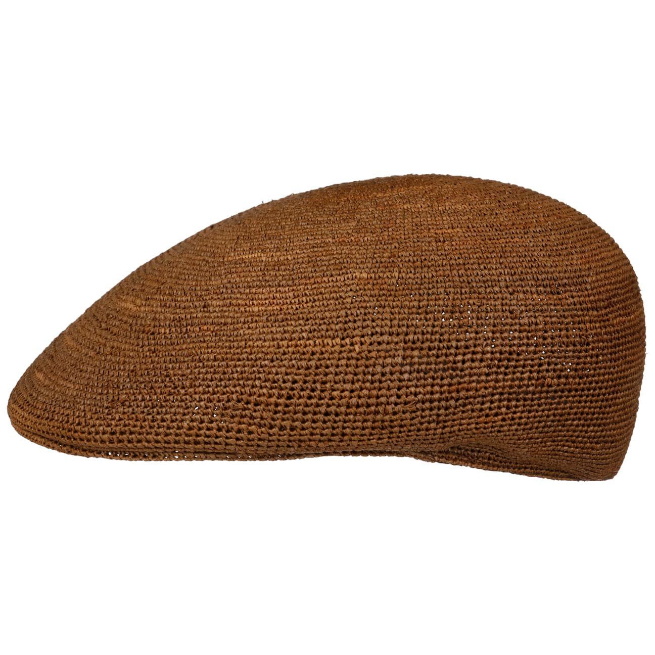 Borsalino Flat Cap (1-St) Schirmmütze mit Schirm, Made in Italy