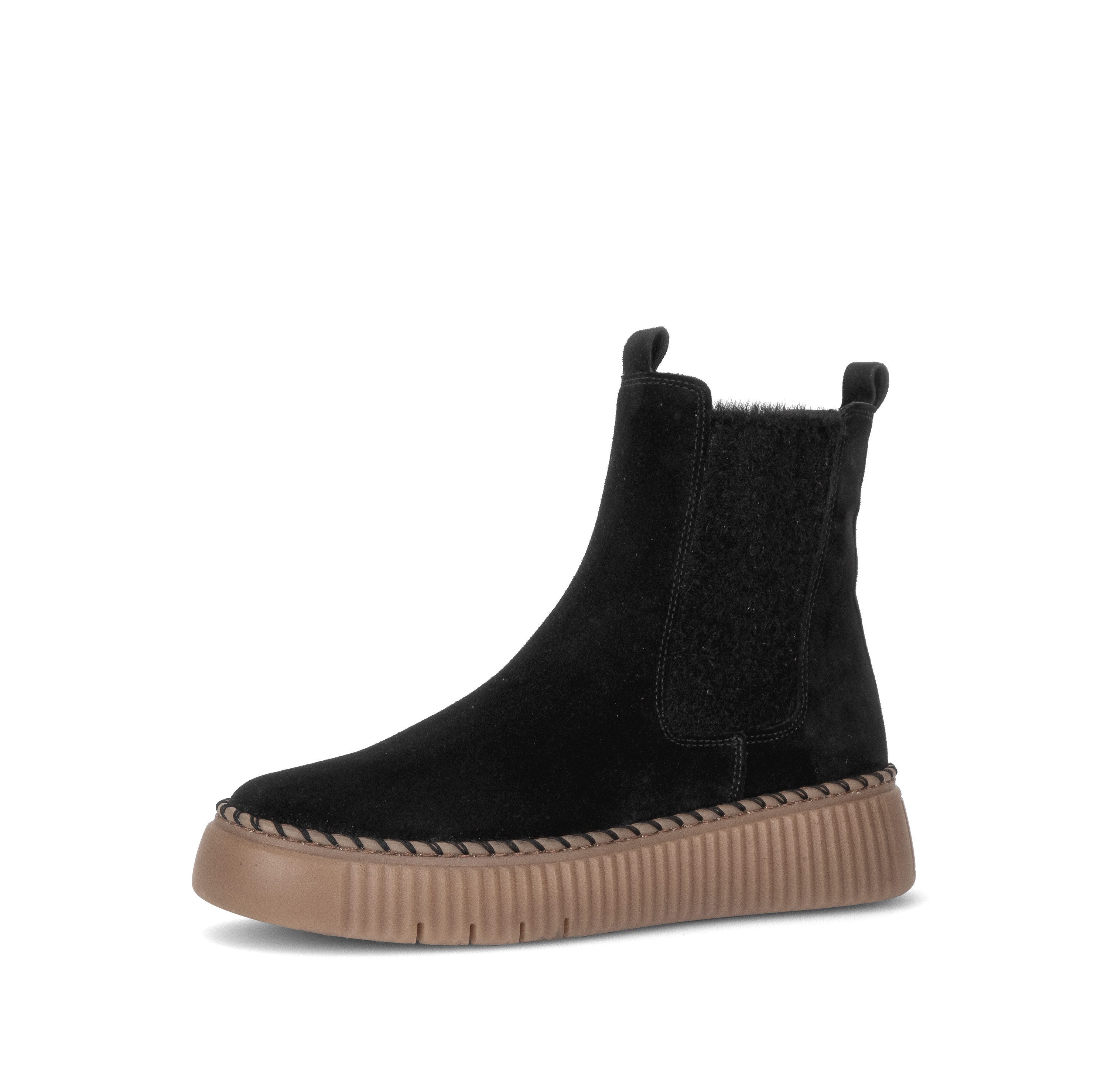 Gabor Chelseaboots Plateau, Stiefelette mit zwei Anziehlaschen