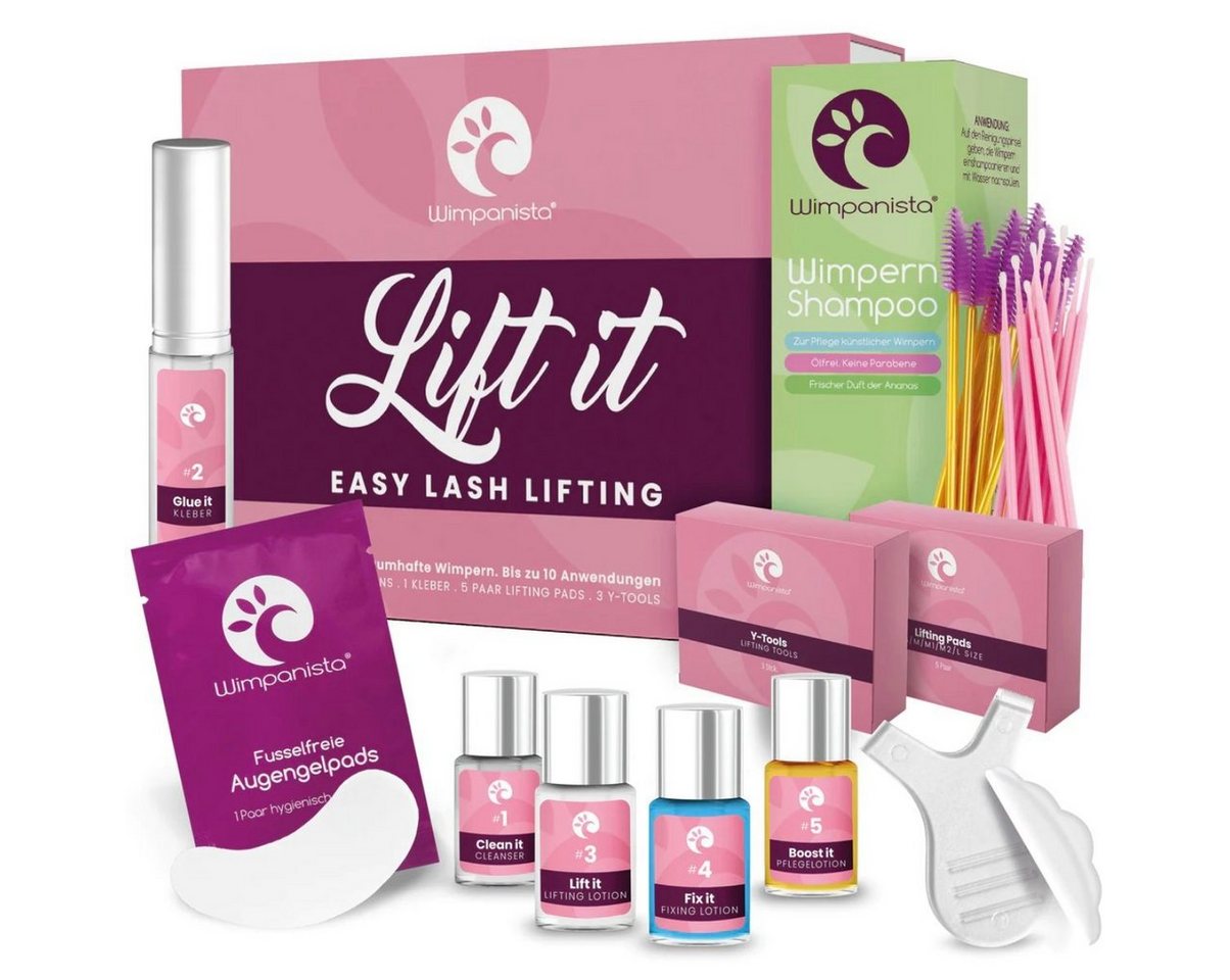 Wimpanista Wimpernpflege Lash Lifting Set 'Lift It' PLUS. Lifting Kit & Wimpernshampoo, 1-tlg.