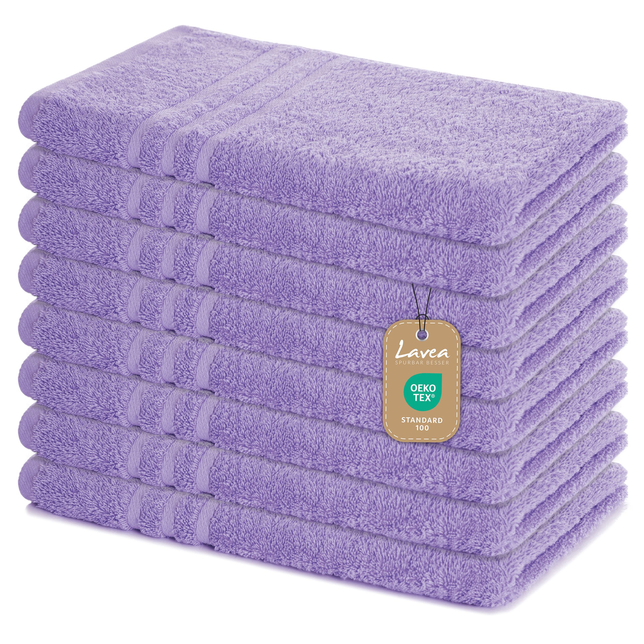 Lavea Handtuch Set Frottierserie Elena, 100% Baumwolle (Set, 8-St), 500 g/m günstig online kaufen