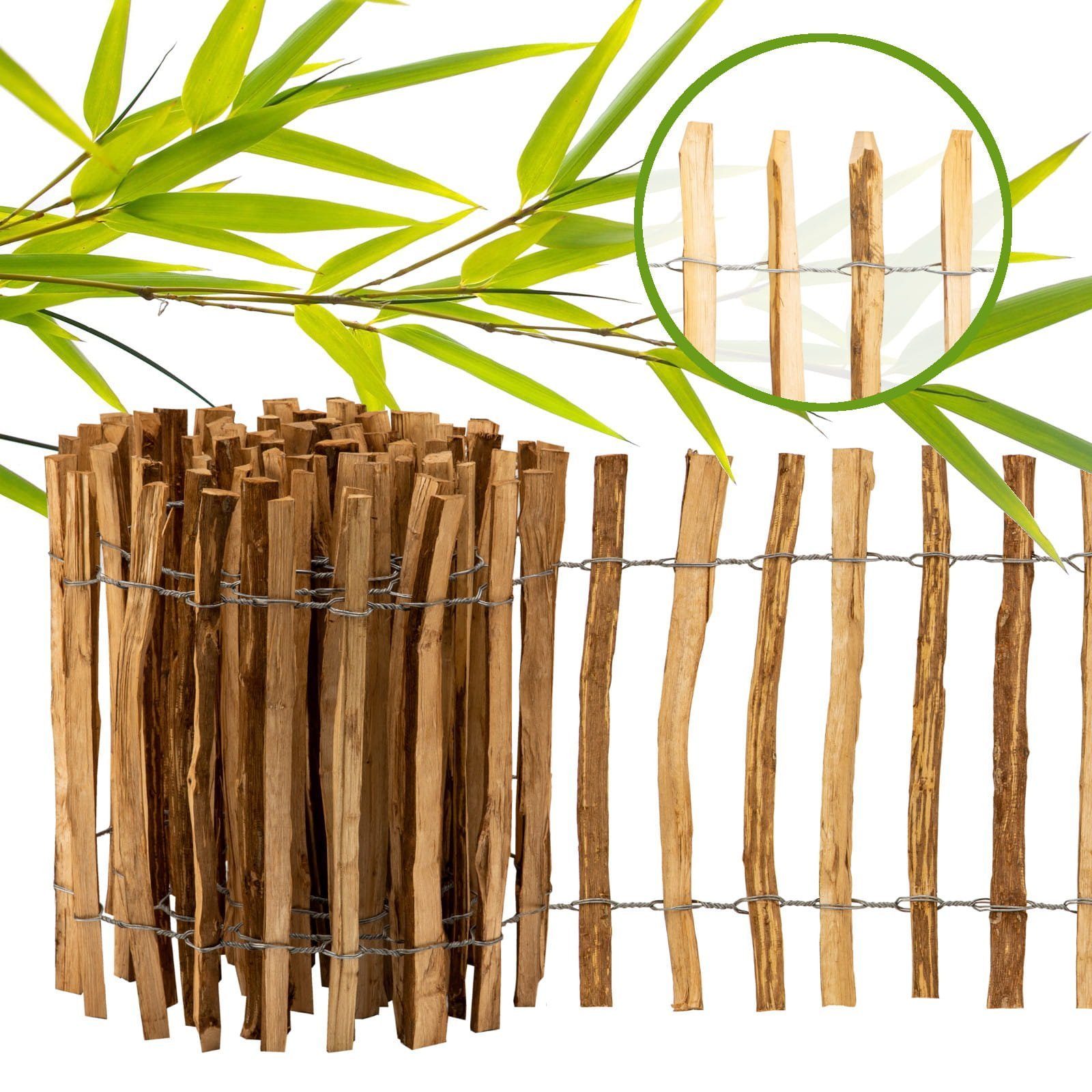 BooGardi Staketenzaun Gartenzaun Haselnuss imprägniert, (80 günstig online kaufen