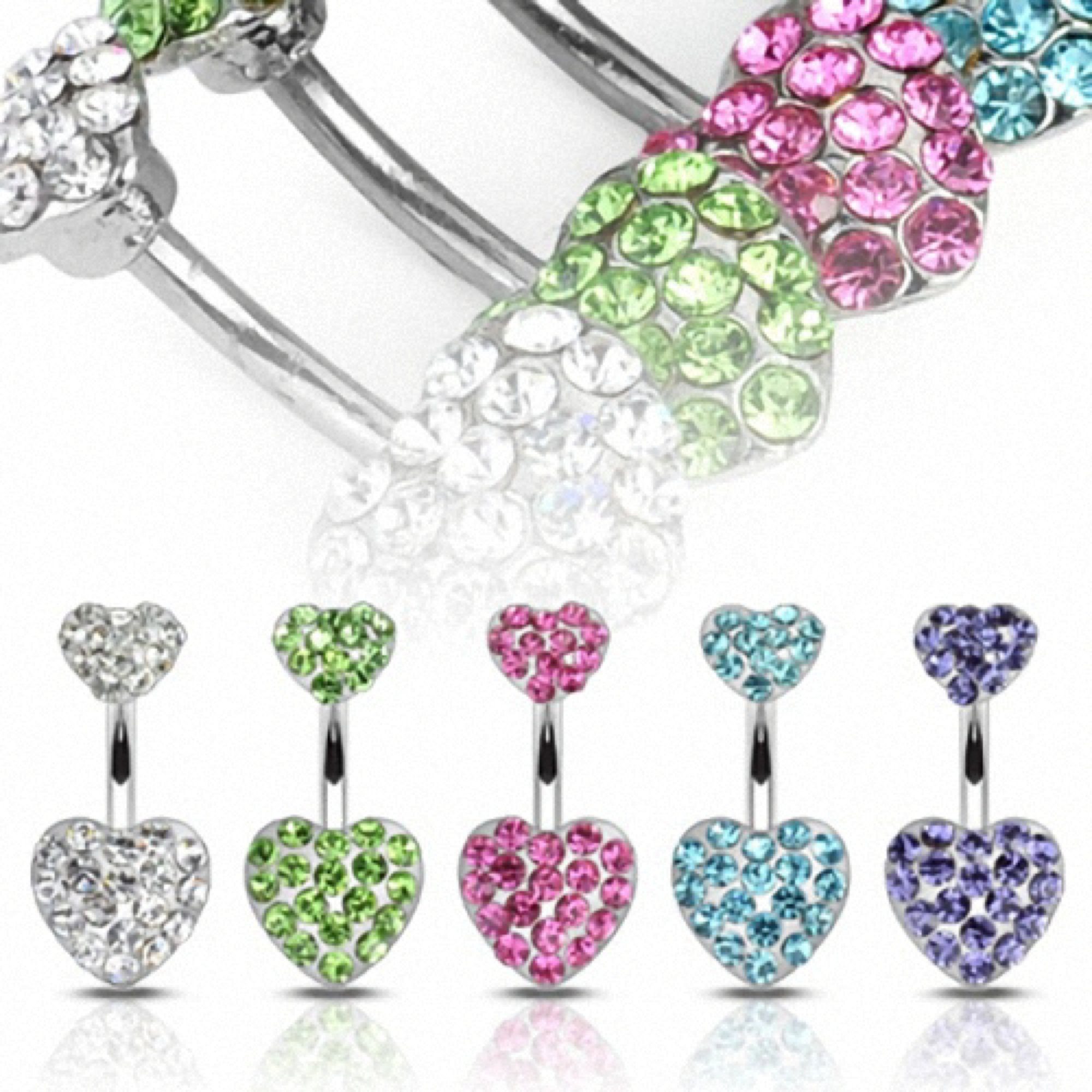 Taffstyle Bauchnabelpiercing Bauch Piercing Chirurgenstahl Kristall günstig online kaufen