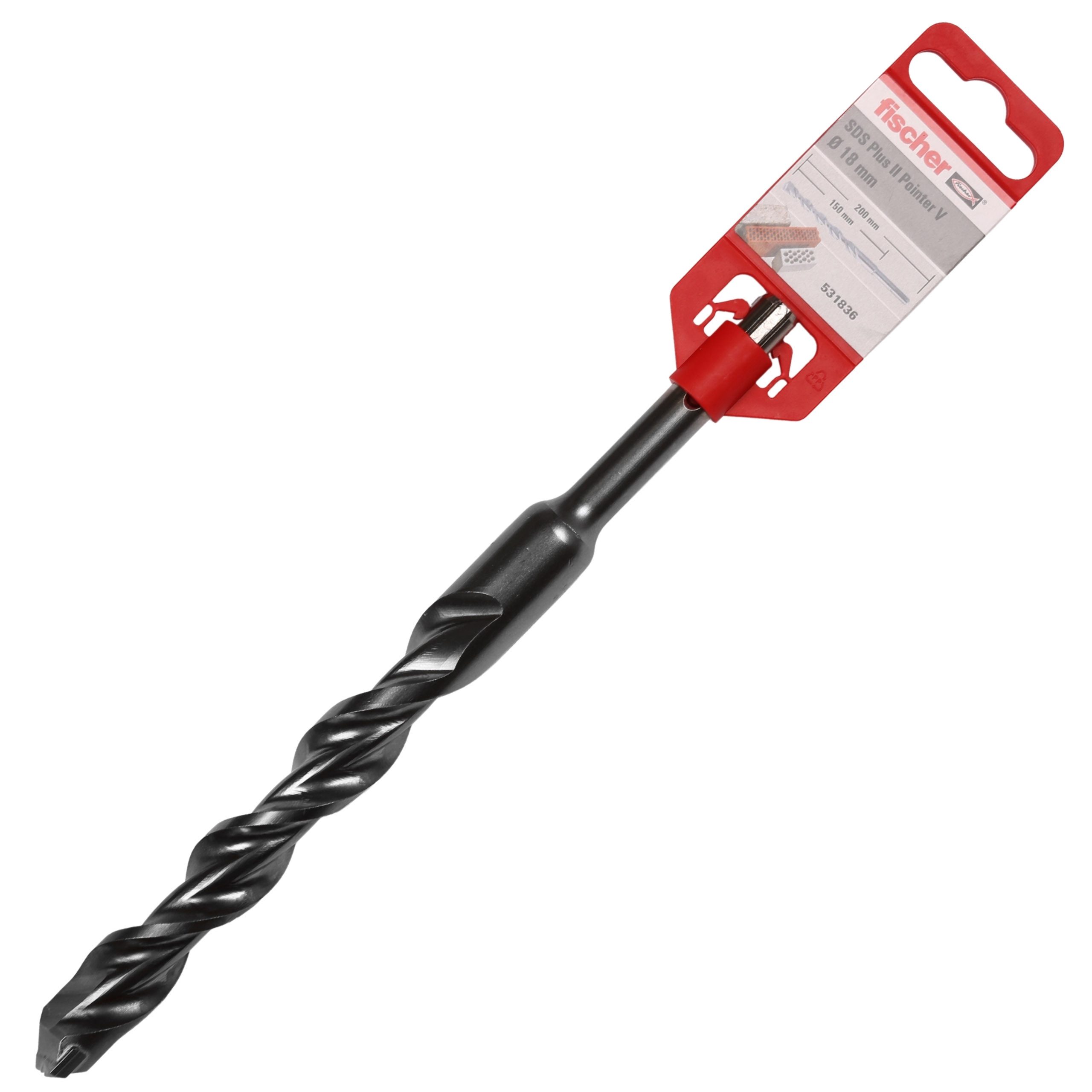 fischer Senkschraube Fischer SDS Plus II Pointer Betonbohrer 18 × 150 / 200 mm