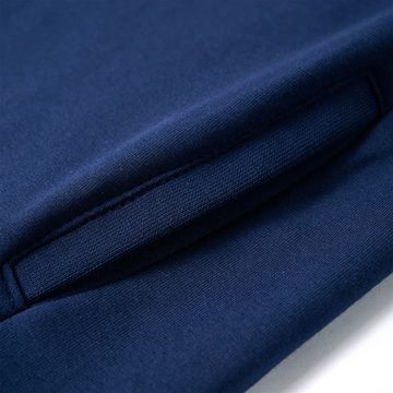 vidaXL A-Linien-Kleid Kinder-Pulloverkleid mit Kaninchen-Aufdruck Marineblau 128
