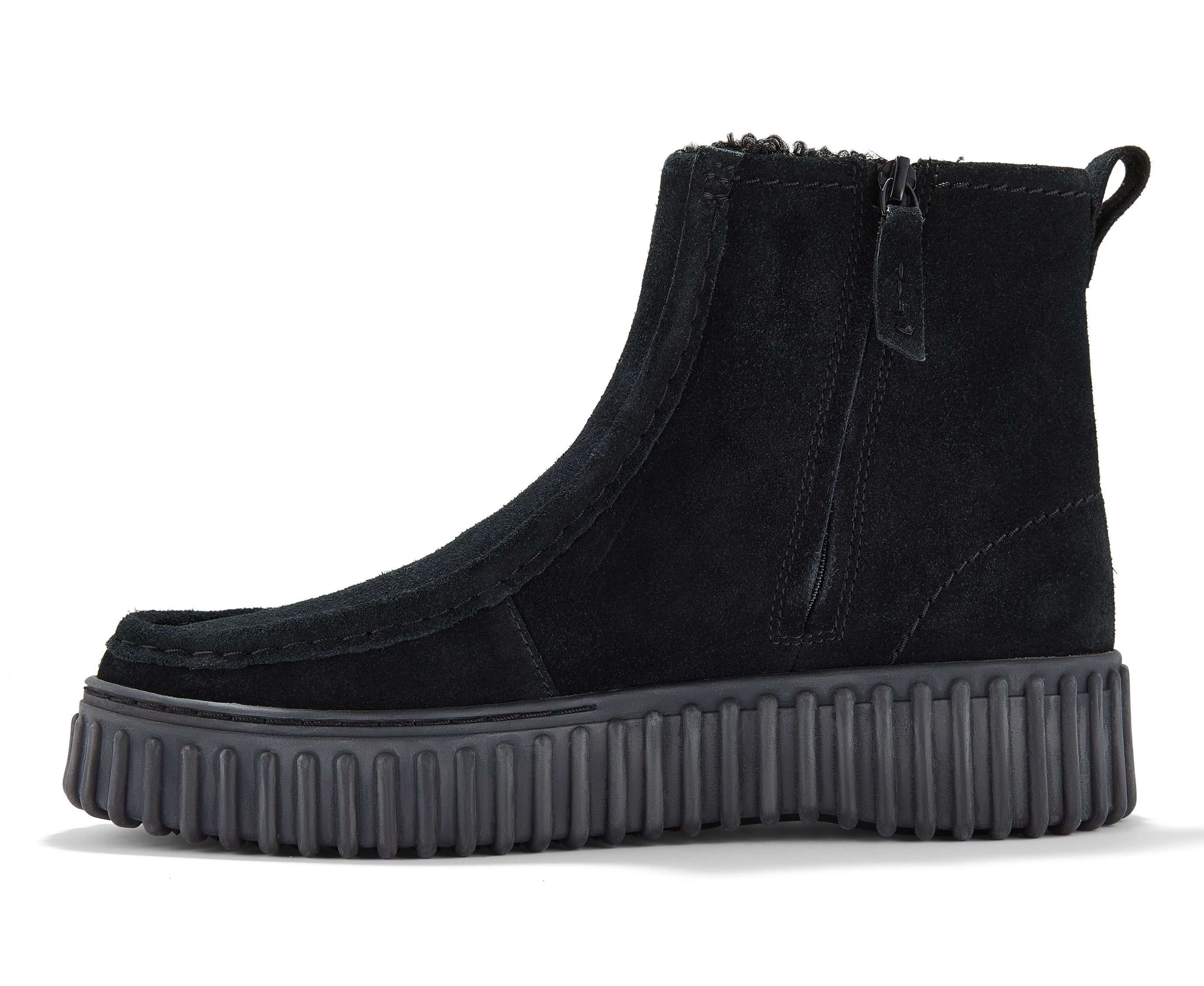 Clarks Torhill Cozy Winterboots Plateauboots mit modischer Ziernaht