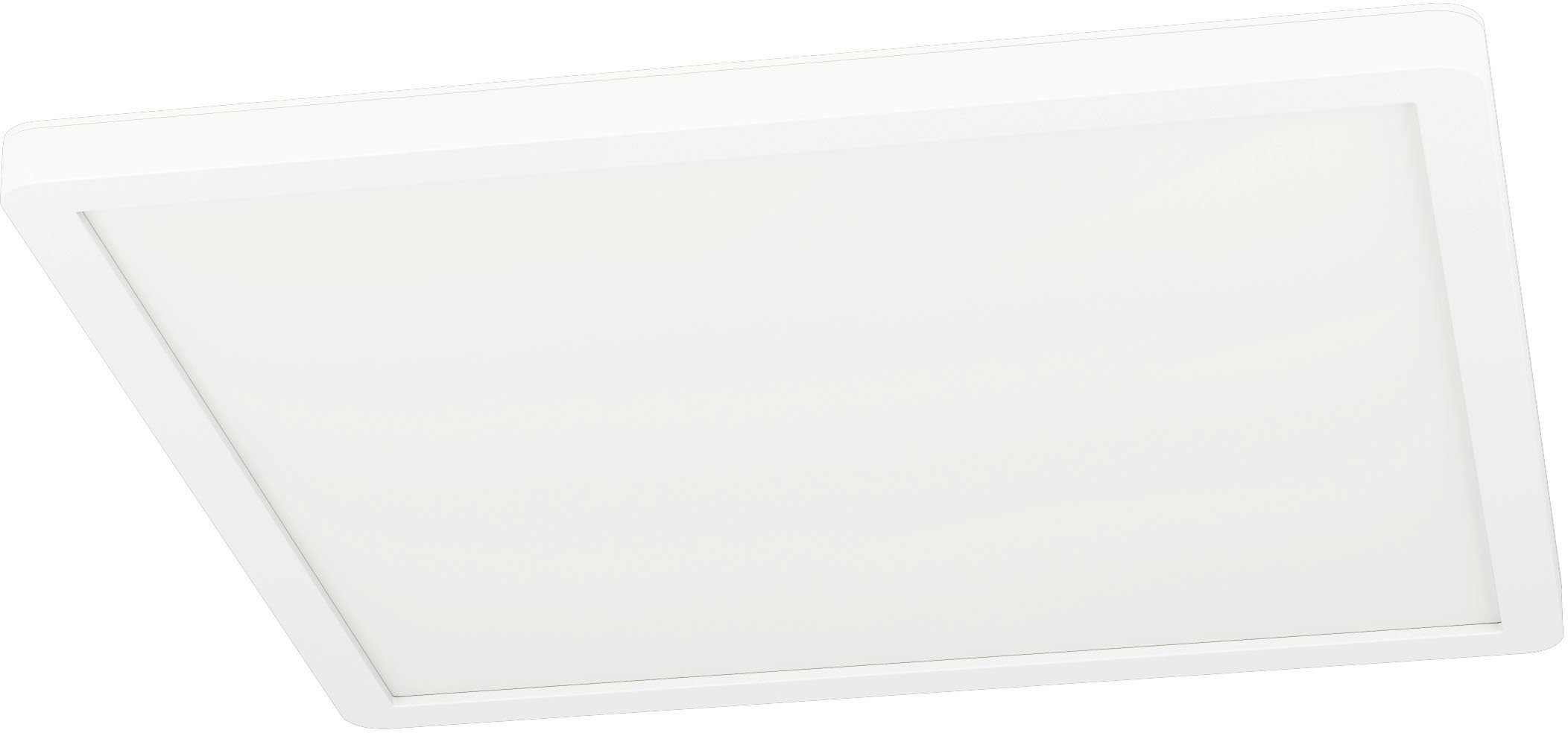 - EGLO warmweiß LED Deckenleuchte kaltweiß, warmweiß - in Deckenleuchte integriert, Kunststoff ROVITO-Z, fest 14,6W kaltweiß aus - - weiß