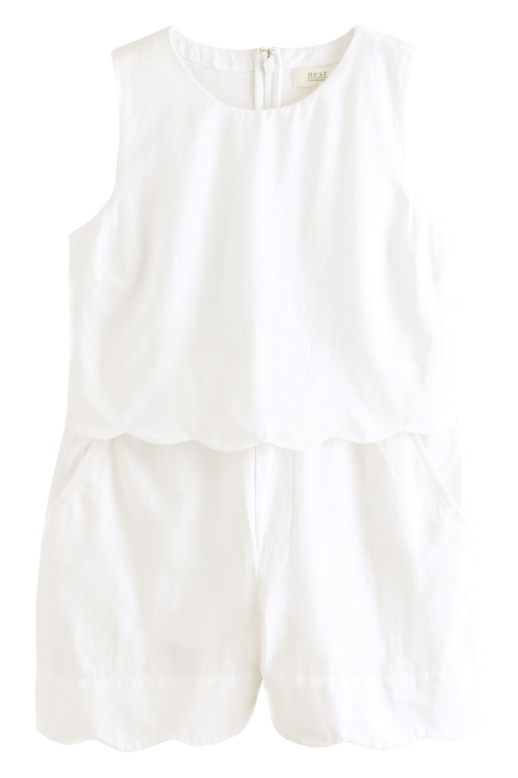 Next Playsuit Ärmelloser Playsuit mit Bogenkanten günstig online kaufen