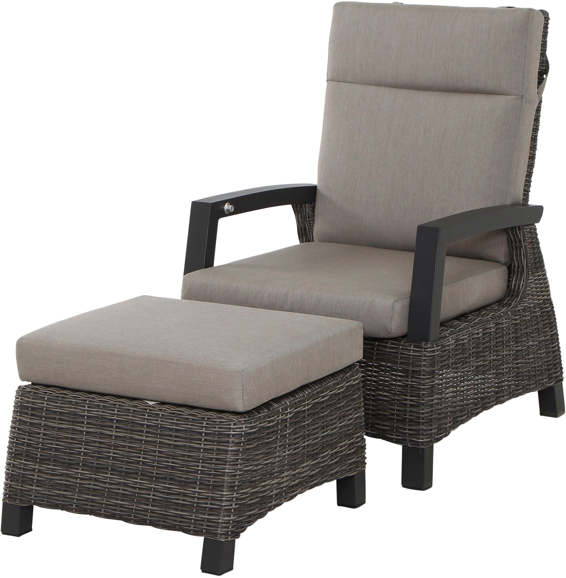 Siena Garden Gartenlounge-Set Corido, (Set, 8-tlg), bestehend aus 4 Sesseln und 4 Auflagen