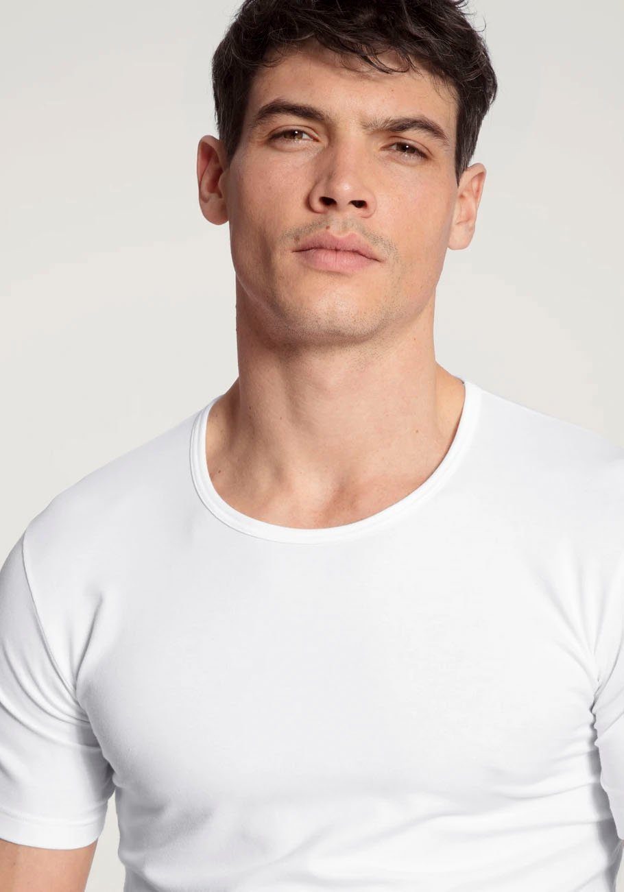 CALIDA T-Shirt Natural Benefit (2er Pack) Rundhals-Ausschnitt, kurzärmelig, Single Jersey, elastisch, weich – Bild 5 von 5