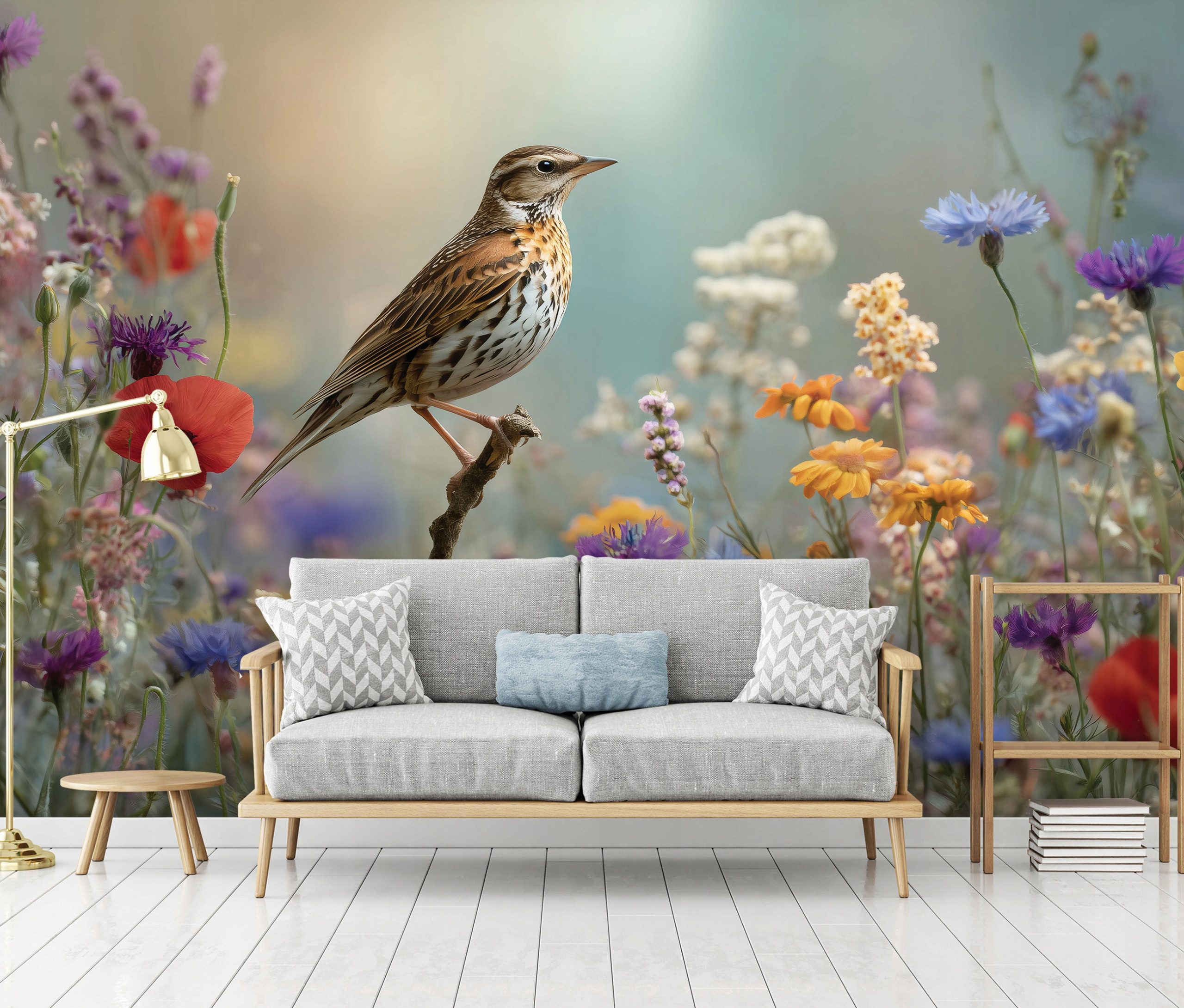 Wallarena Fototapete Vogelmotiv Vlies strapazierfähig Schlafzimmer Wohnzimmer 250x175 cm, glatt, 150 x 105 cm