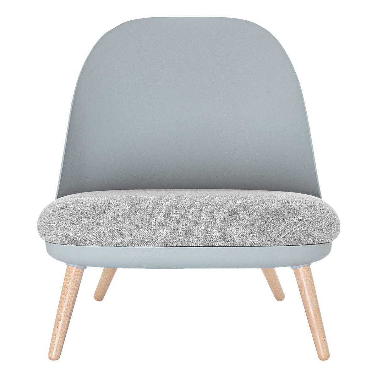 Cocoon, Form, abgerundete PAPERFLOW grau Holzfüße Sessel