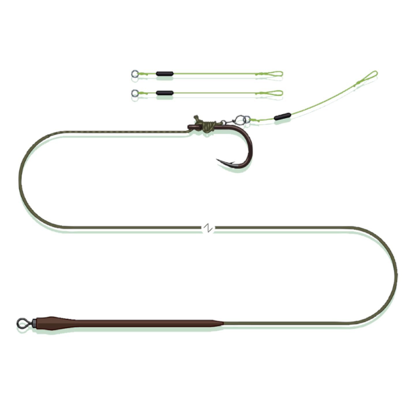 MADCAT Vorfachschnur Madcat Quick Change Pellet Rig - Wallervorfach, 70 m Länge, (1-St)