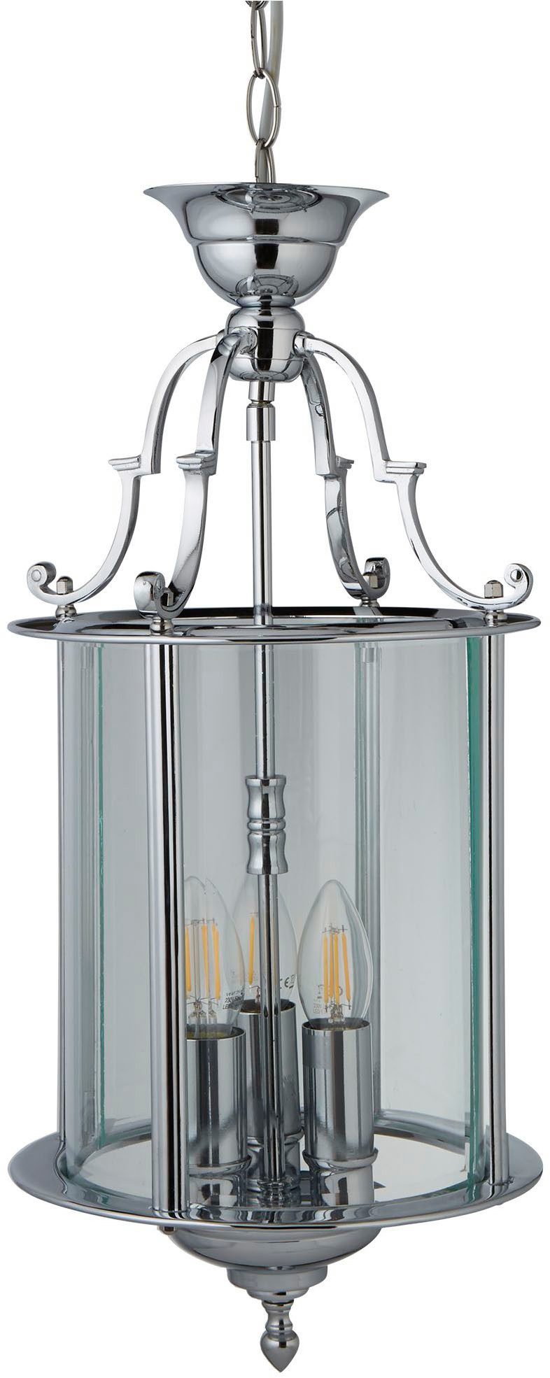 Searchlight Hängeleuchte Hängeleuchte Lantern, 3-flammig, ohne Leuchtmittel, Klassisches Ambiente