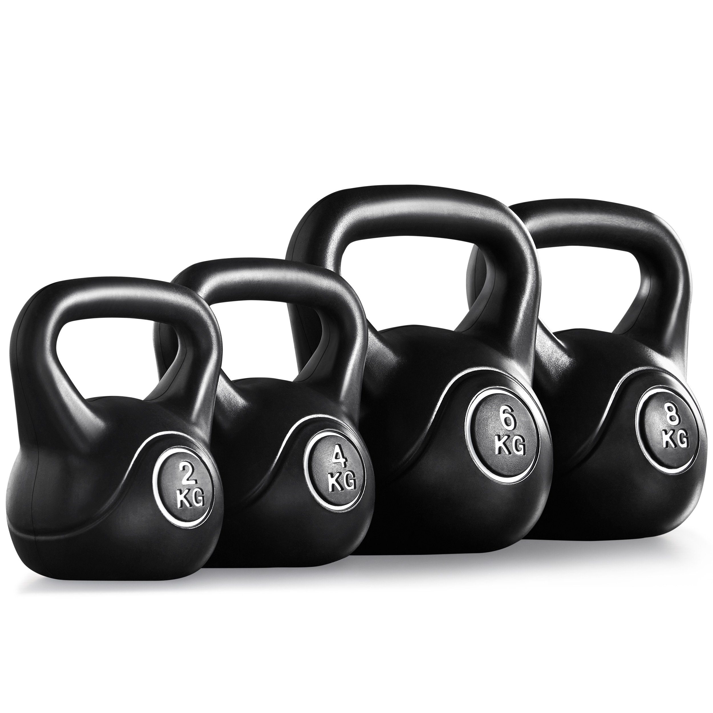 Yaheetech Kettlebell, Kugelhantel Set Schwunghantel 2 bis 8 KG