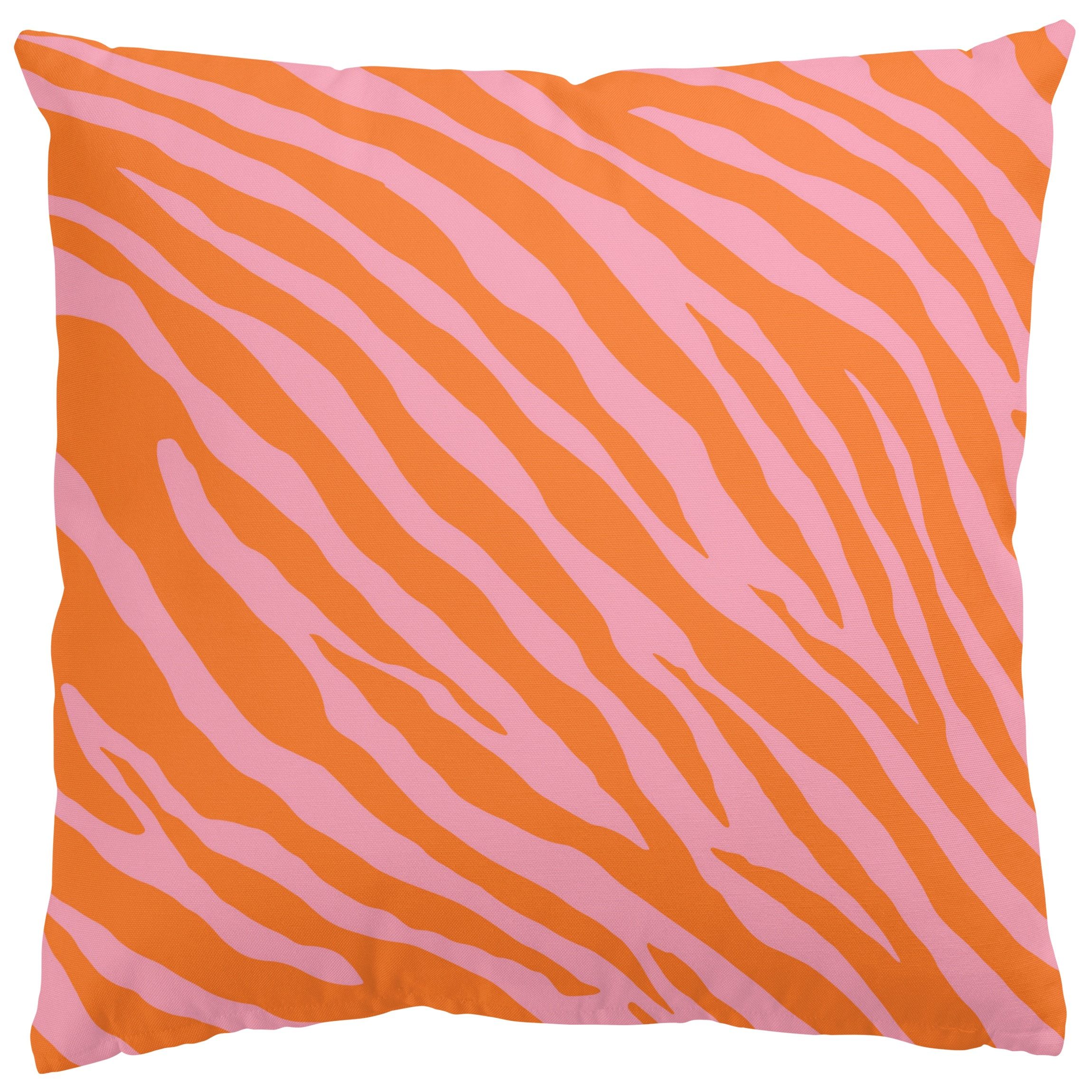 Bilderdepot24 Dekokissen drinnen Kissenhülle/ Sofakissen/ Zierkissen orange Muster Pop Art, Bezug mit / ohne Füllung Zierkissen Outdoor Sofa Bett