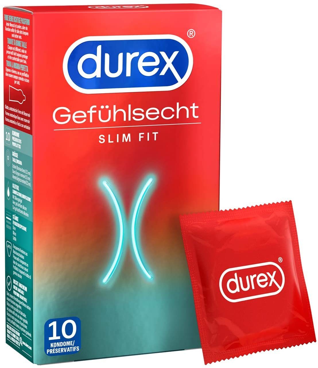 durex Kondome »Durex Gefühlsecht Slim Fit Kondome 3 x 10 Stück« online  kaufen | OTTO
