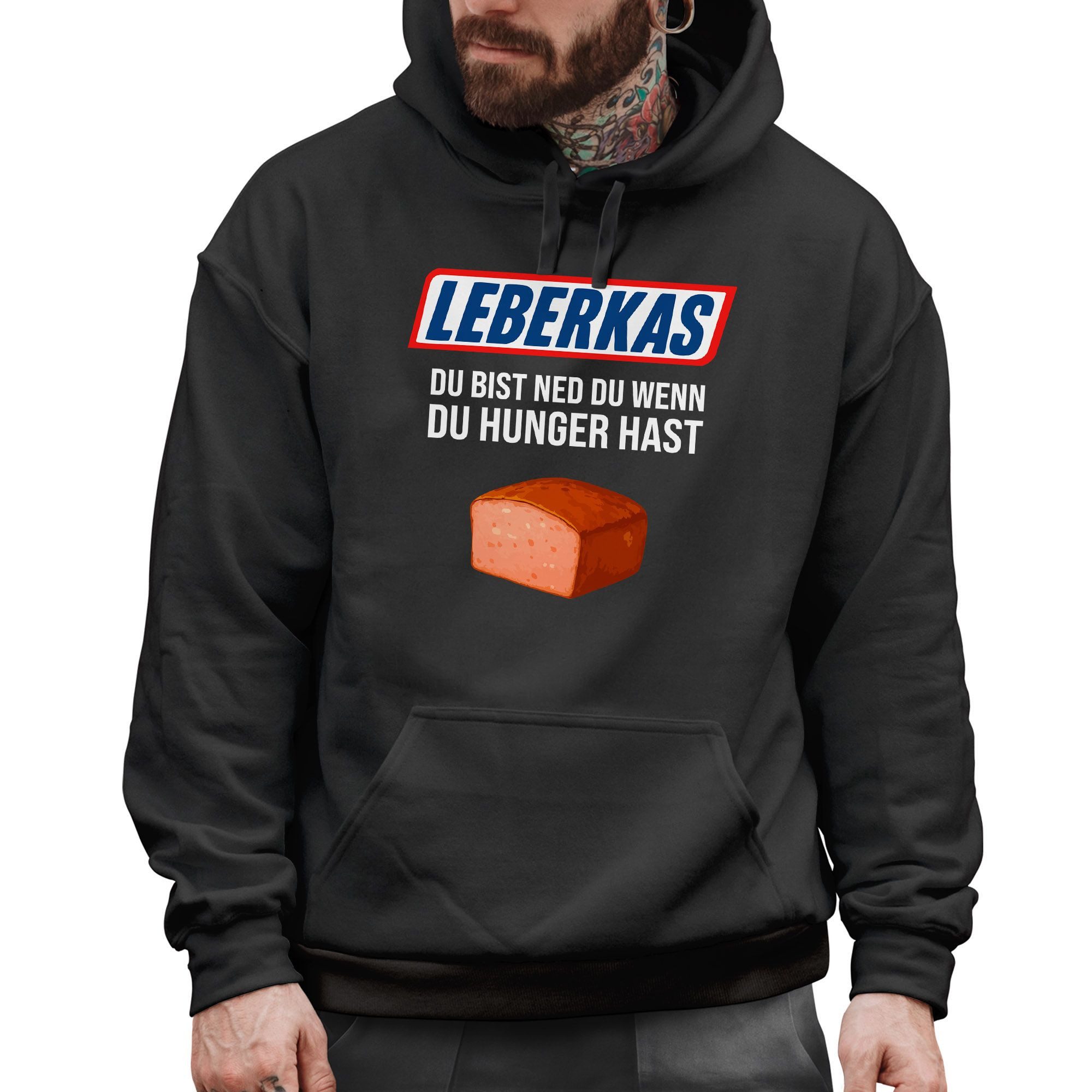 MoonWorks Hoodie Hoodie Herren für das Oktoberfest – Du bist ned du wenn du Hunger