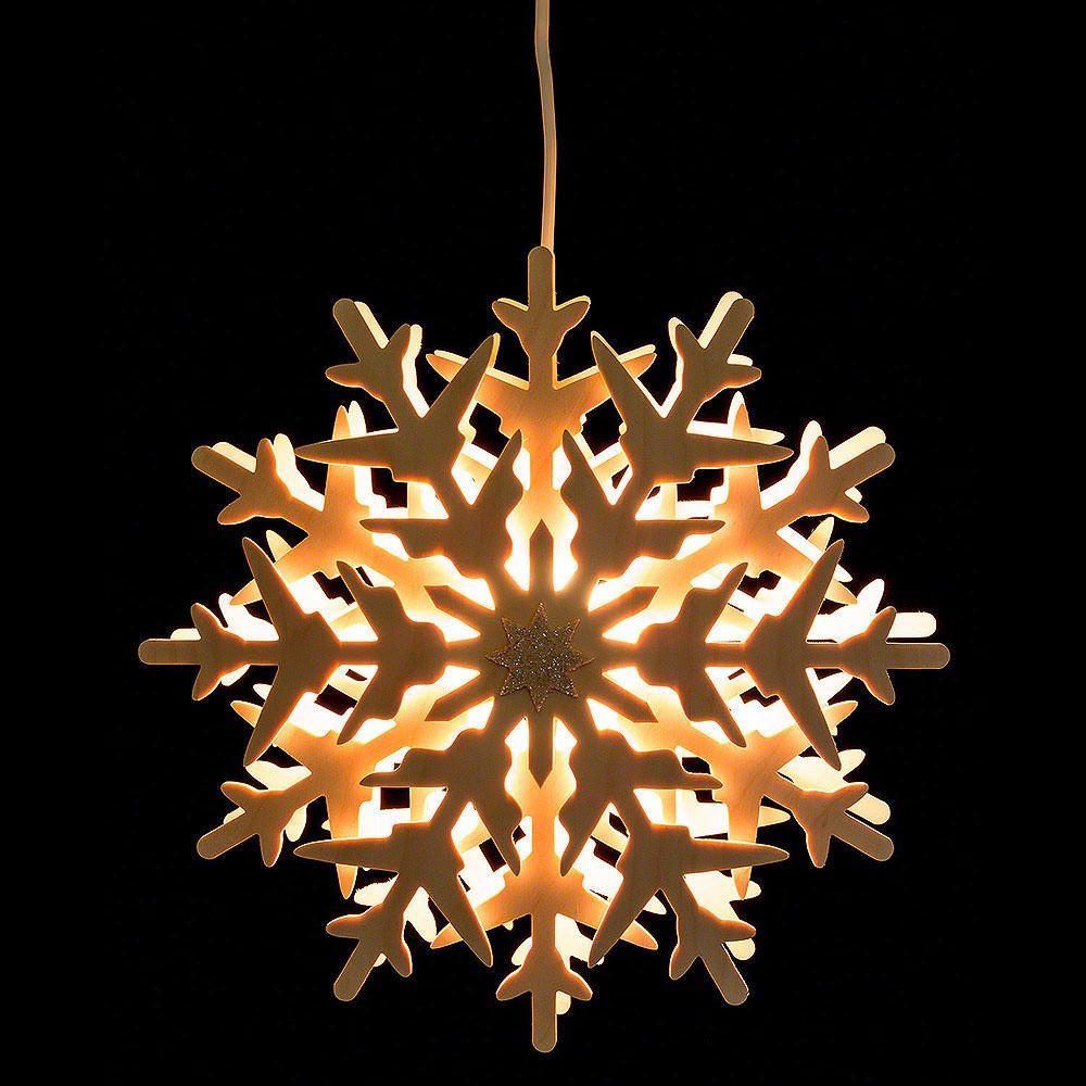 Kunstgewebe Taulin Schwibbogen Fensterbild Schneekristall (1) (29cm) von Kunstgewerbe Taulin