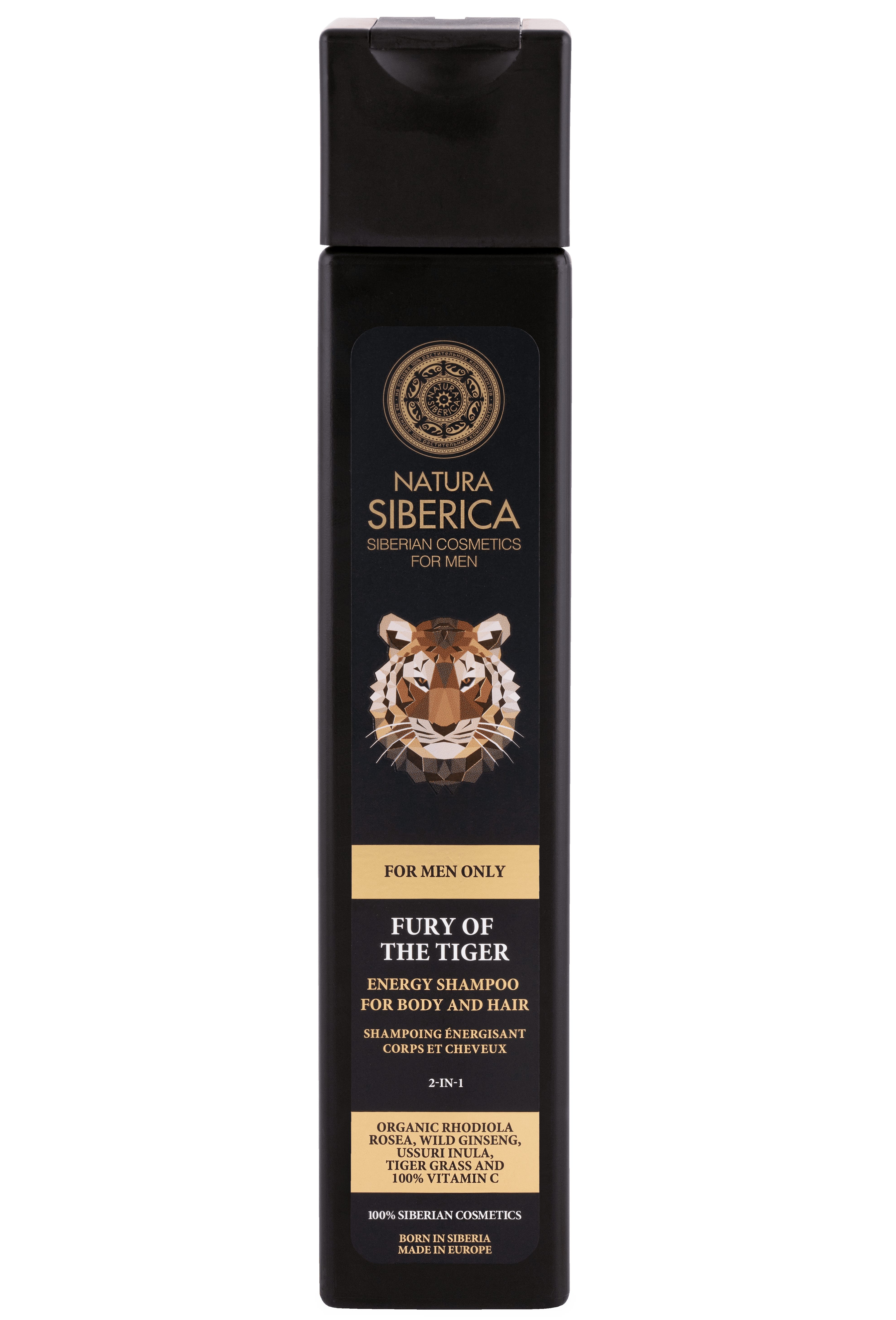 Natura Siberica Duschgel Men Energy Shampoo for Body and Hair Fury of the Tiger
