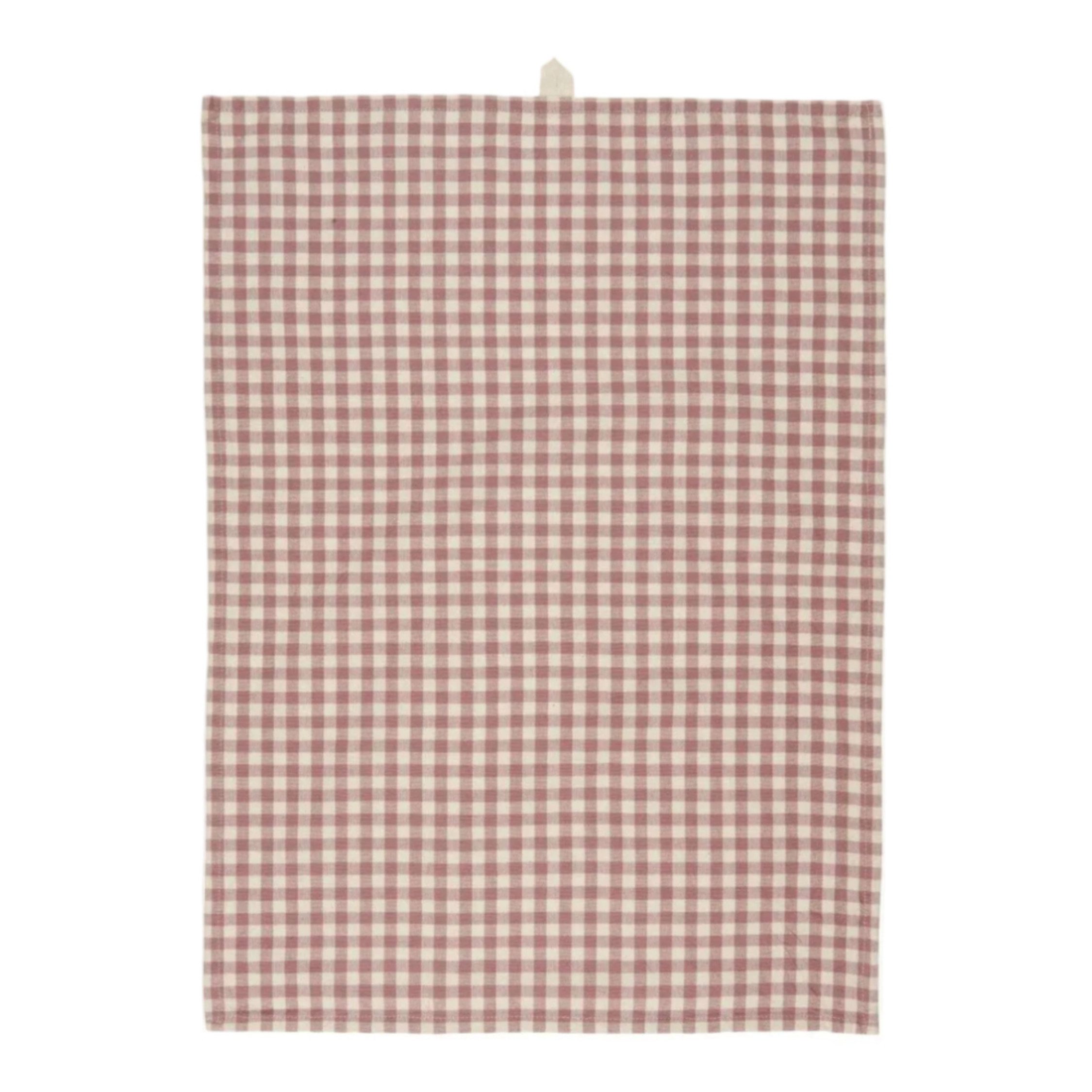 Ib Laursen Geschirrtuch Ib Laursen Geschirrtuch Mette Malva mit naturfarbenen Karos