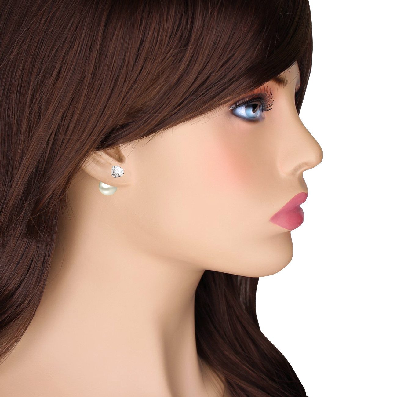 LÖB Paar Ohrstecker Silber Ohrringe Zirkonia günstig online kaufen